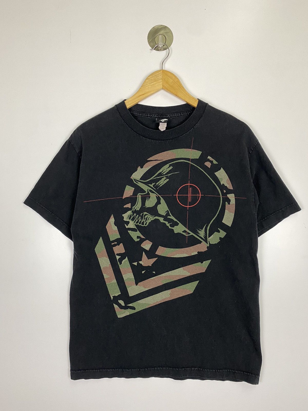 image of Y2K Metal Mulisha Target Enemy Tee in Black, Men's (Size Medium)