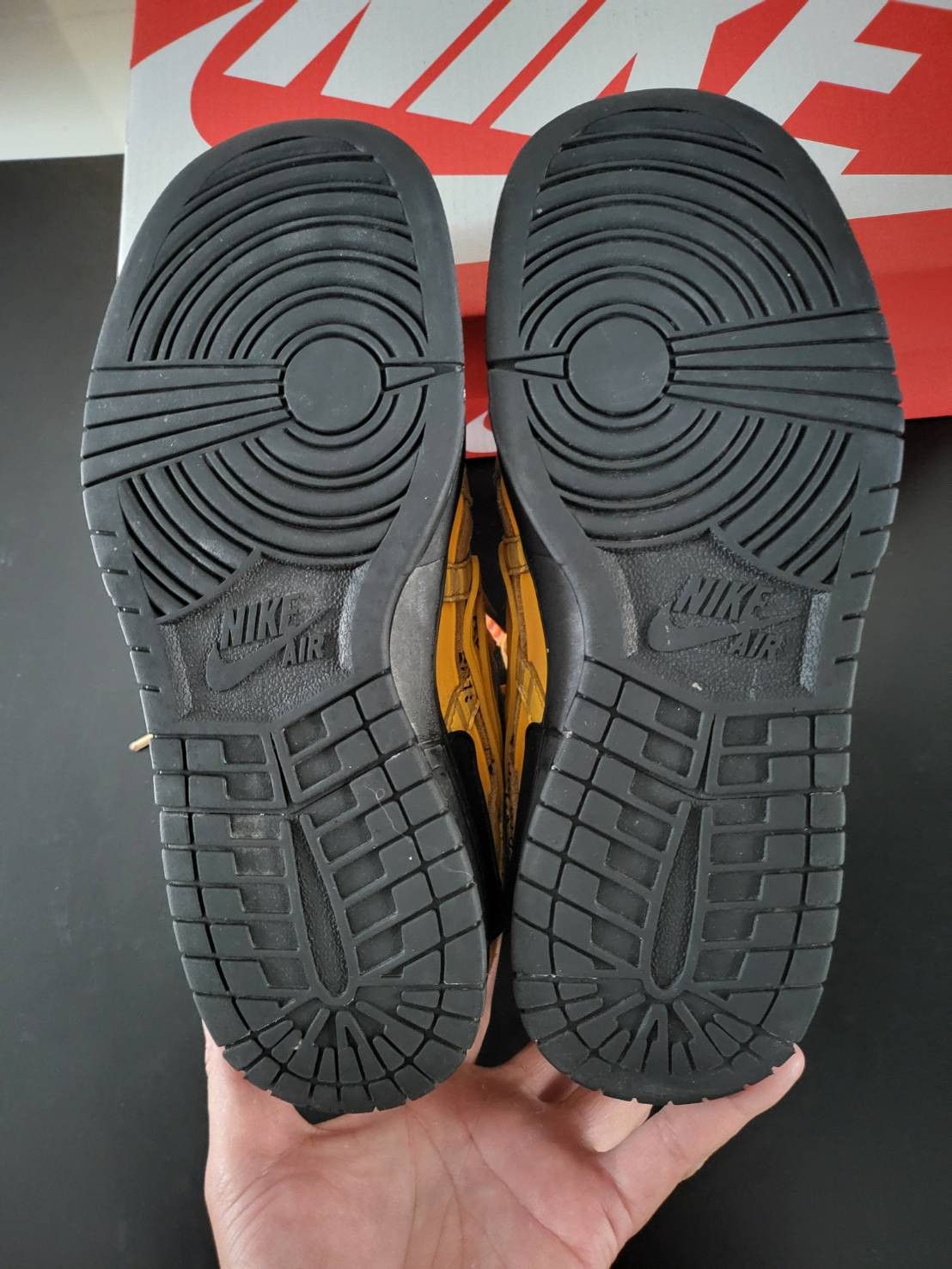 Nike × Off-White Nike x Off-White Rubber Dunk University Gold size Us8.5 Size US 8.5 / EU 41-42 - 13 Thumbnail