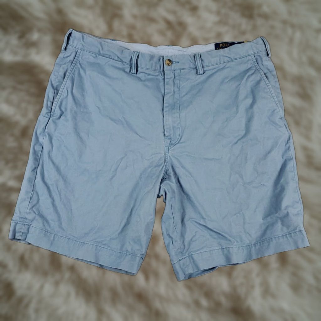 Ralph Lauren Ralph Lauren Shorts Mens Size 38 Blue Casual Flat Front Chino * Size US 38 / EU 54 - 1 Thumbnail