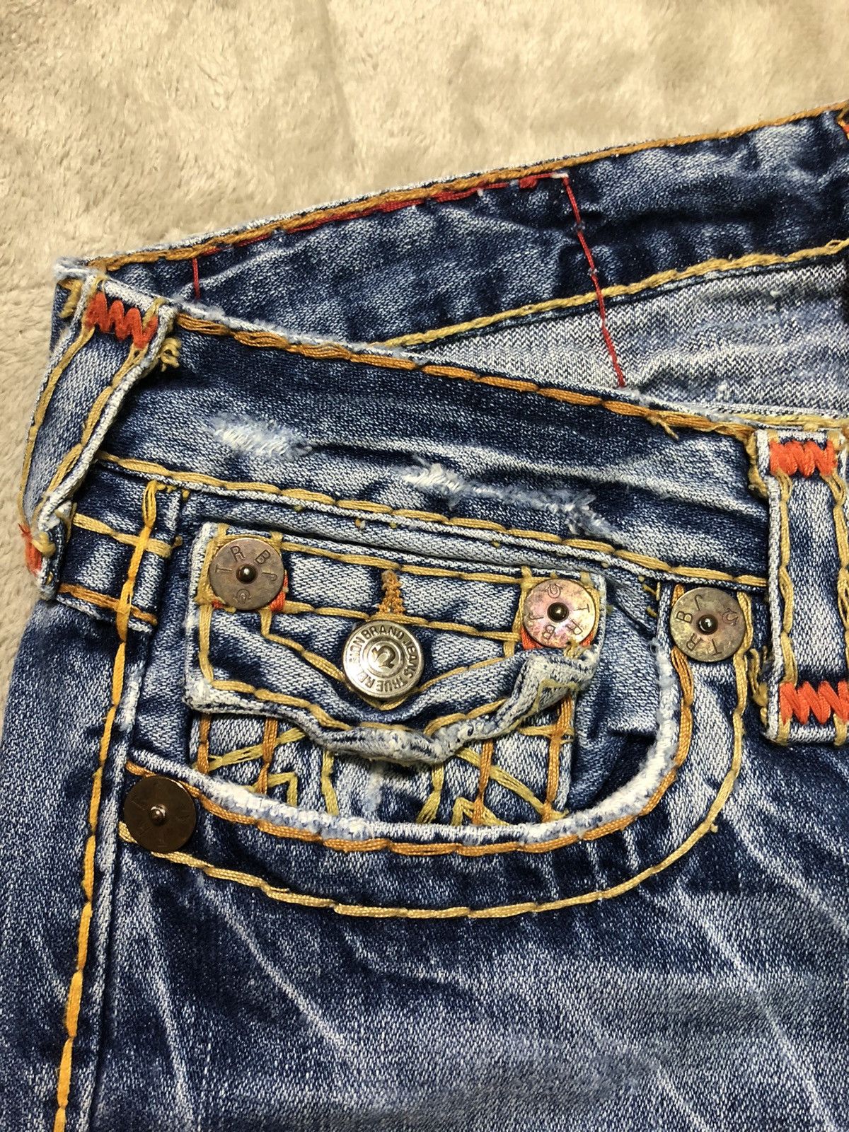 True Religion True Religion Joey Super T Denim Size US 30 / EU 46 - 8 Thumbnail