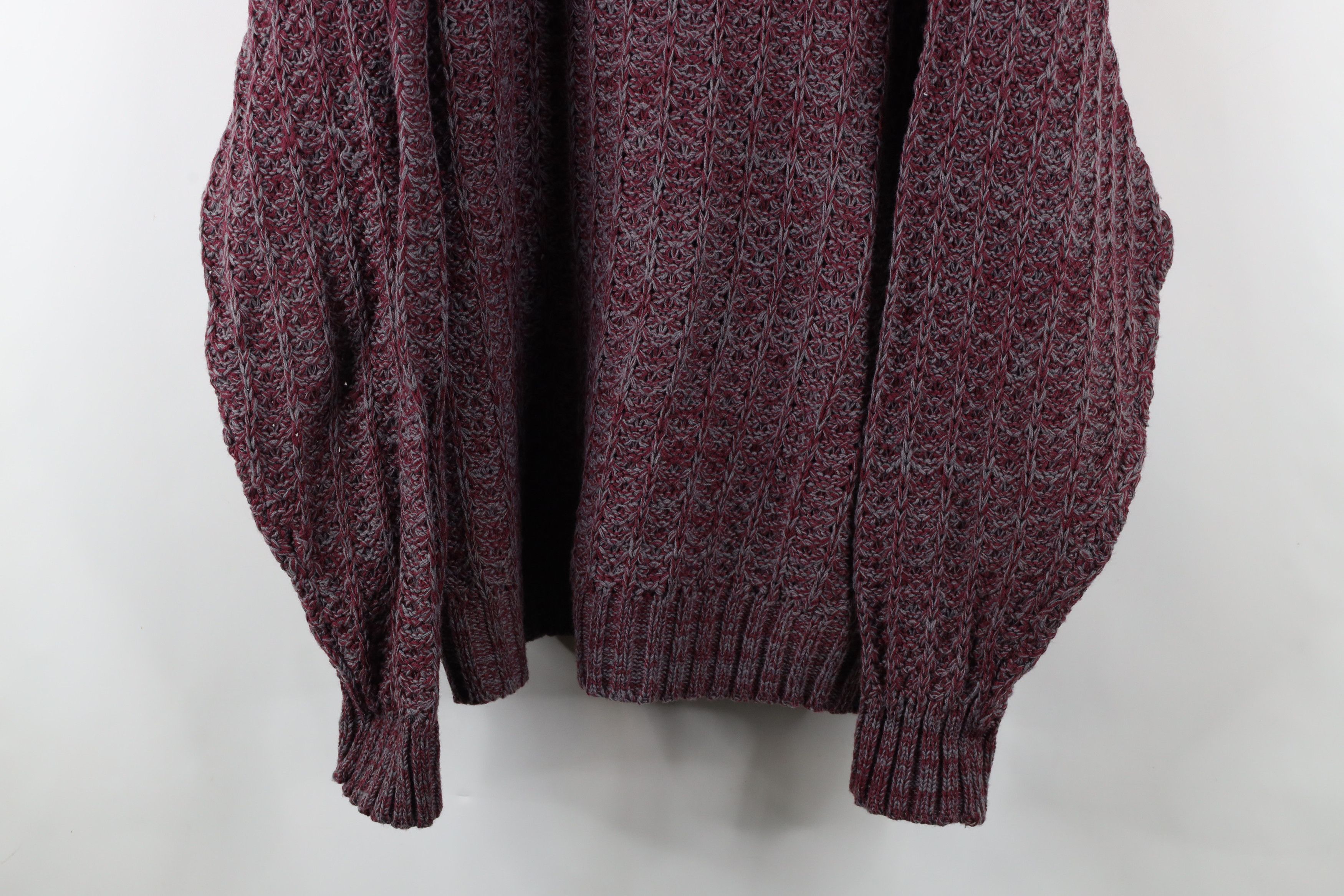 Vintage Vintage 90s Streetwear Chunky Ribbed Knit Crewneck Sweater Size US XXL / EU 58 / 5 - 3 Thumbnail