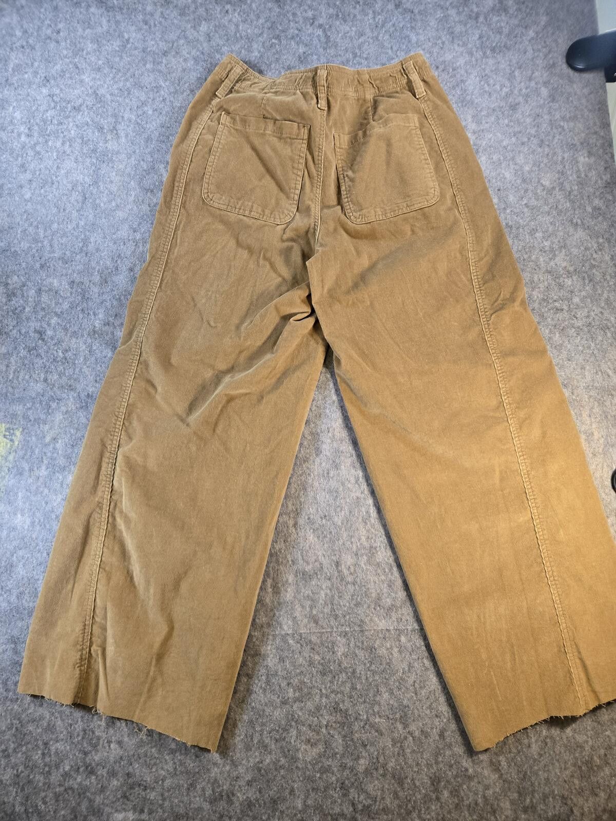Other 70s Retro Boho Urban Y2K Raw Edge Corduroy Wide Leg Pants Size 30" / US 8 / IT 44 - 4 Thumbnail