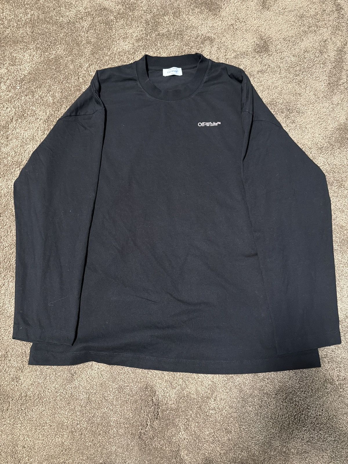 Off-White Off white Vanish Arrow Wide L/S Tee Black - Chalk P Size US S / EU 44-46 / 1 - 3 Thumbnail