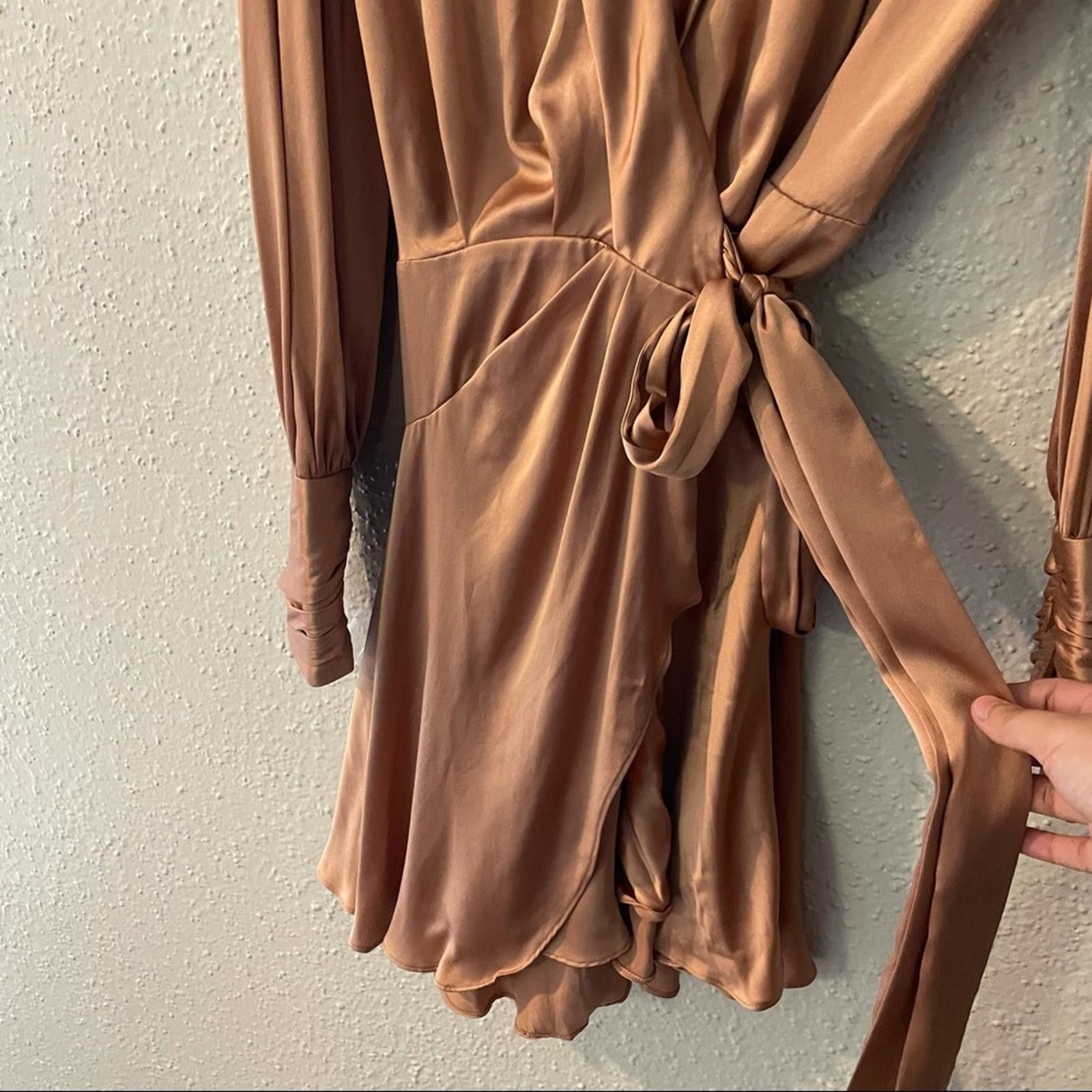 Other Zimmerman Silk Wrap Mini Dress in Biscuit Size M / US 6-8 / IT 42-44 - 6 Thumbnail