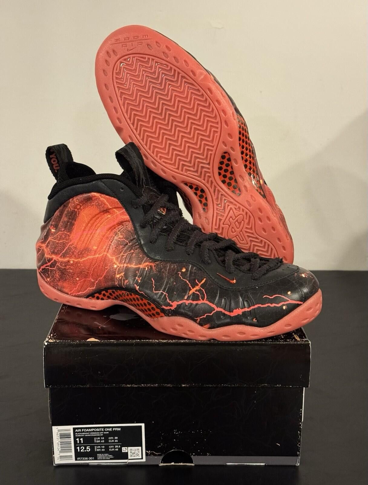 Nike 💥Nike Air Foamposite One “Stranger Things”IR7336-001 Size US 11 / EU 44 - 6 Thumbnail