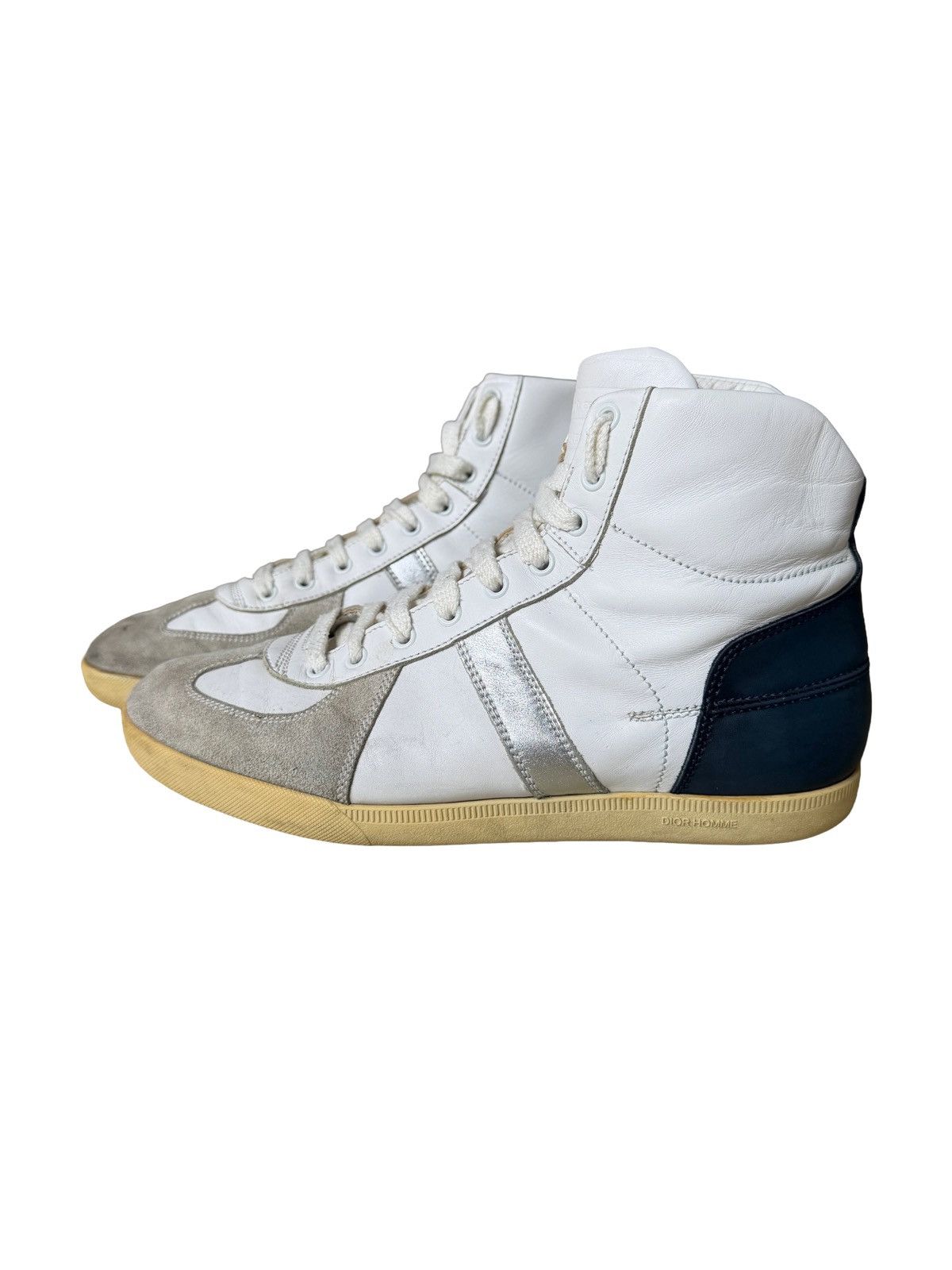 Dior × Hedi Slimane Dior Homme AW04 “VOTC” Zip Up High Top Boxing