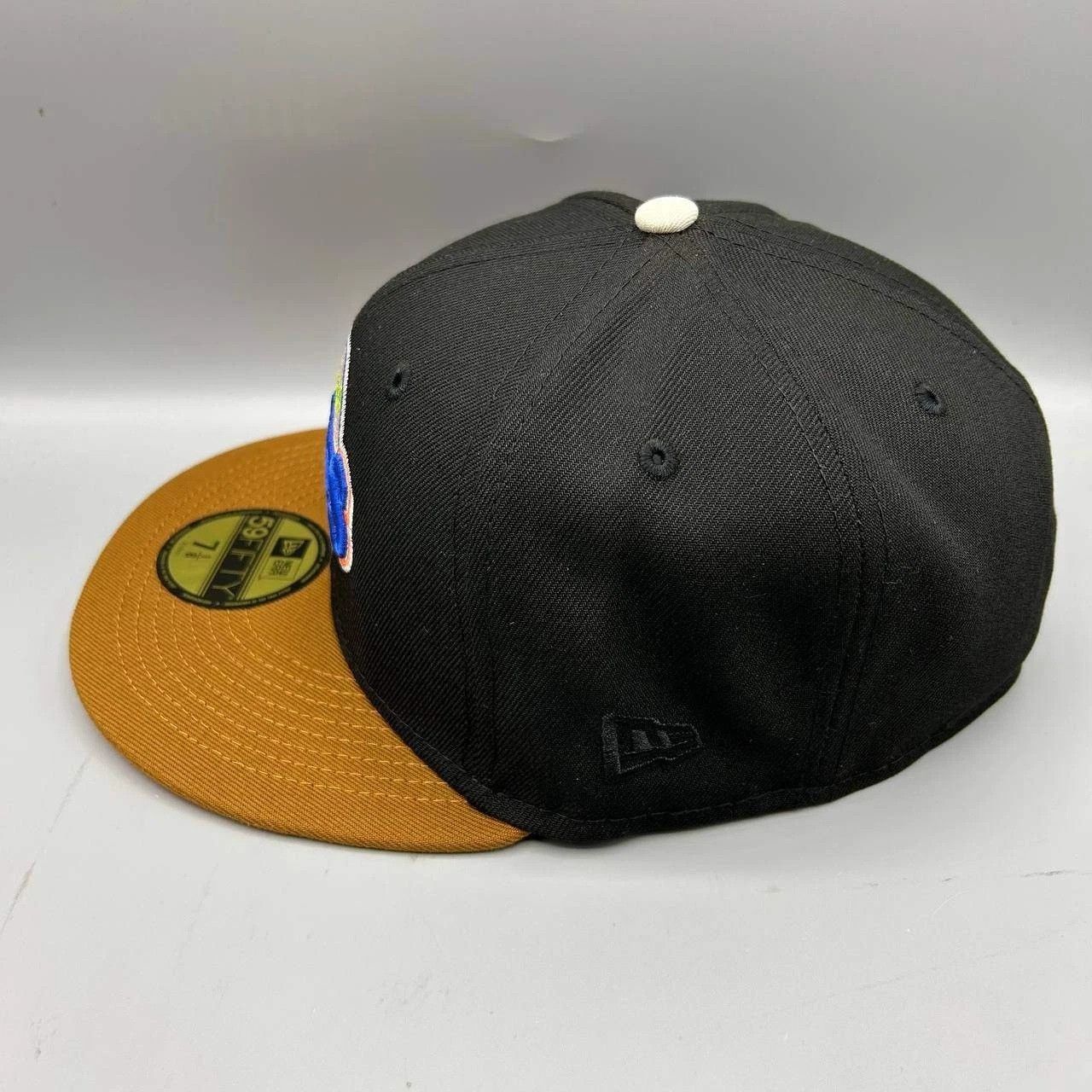 New Era San Francisco Giants Hat Men 7 1/8 Black MLB Fitted Cap New Size ONE SIZE - 6 Thumbnail