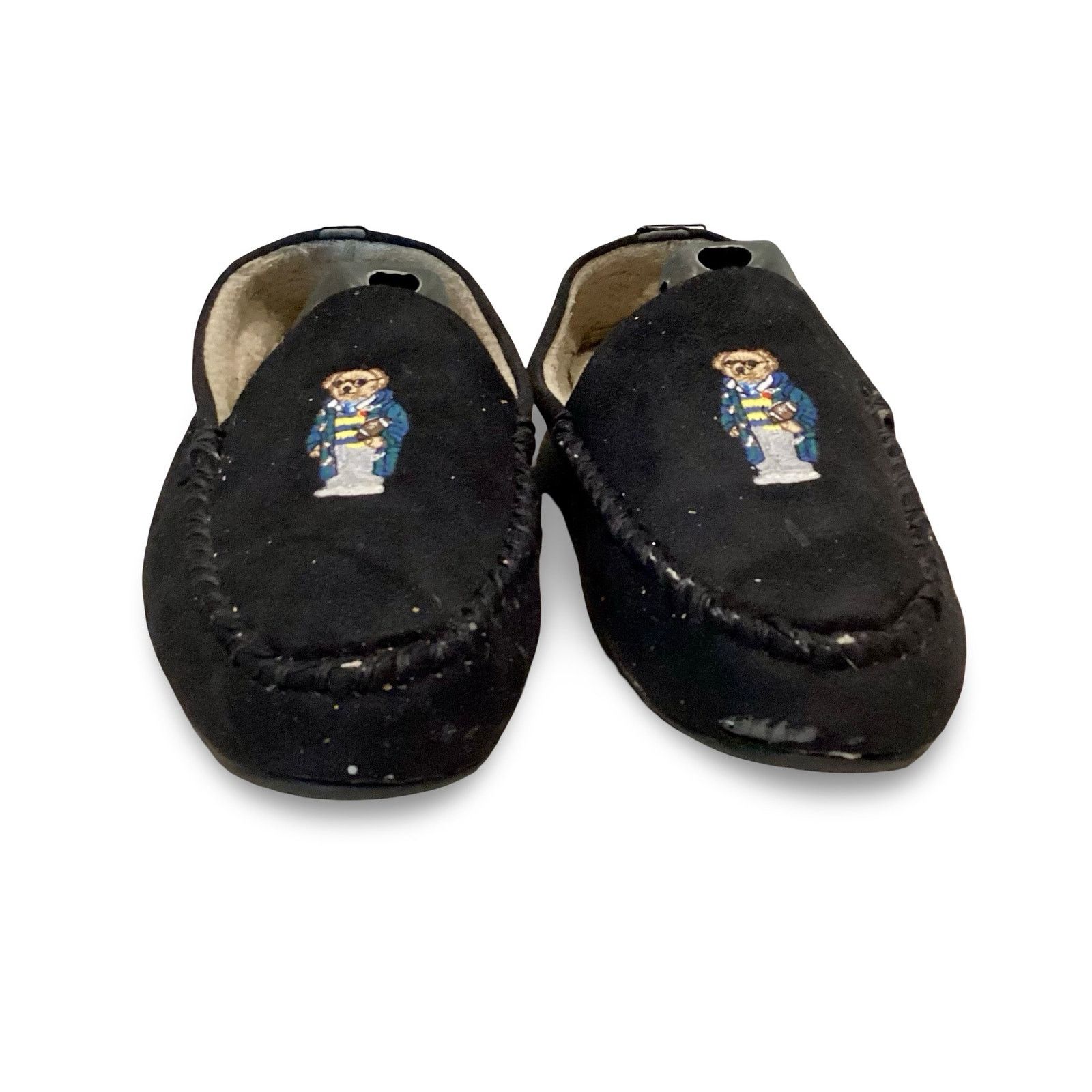 Polo Ralph Lauren Polo Ralph Lauren Men's Dezi Micro-Suede Polo Bear Slippers Size US 10 / EU 43 - 2 Thumbnail