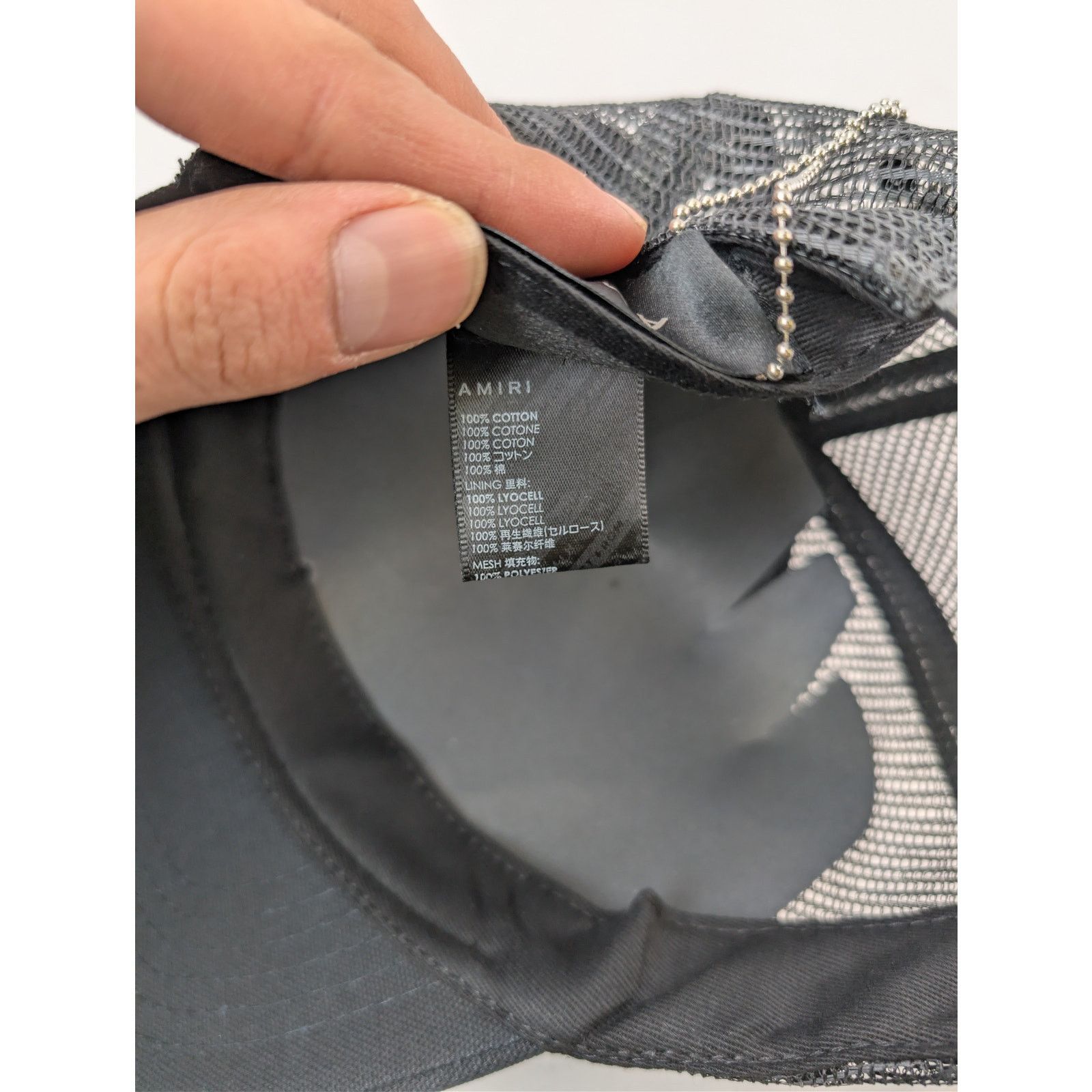 Amiri o1rshd1 Q:2 / Size: OS / Wolf Logo Trucker Cap / Hat Black Size ONE SIZE - 12 Thumbnail