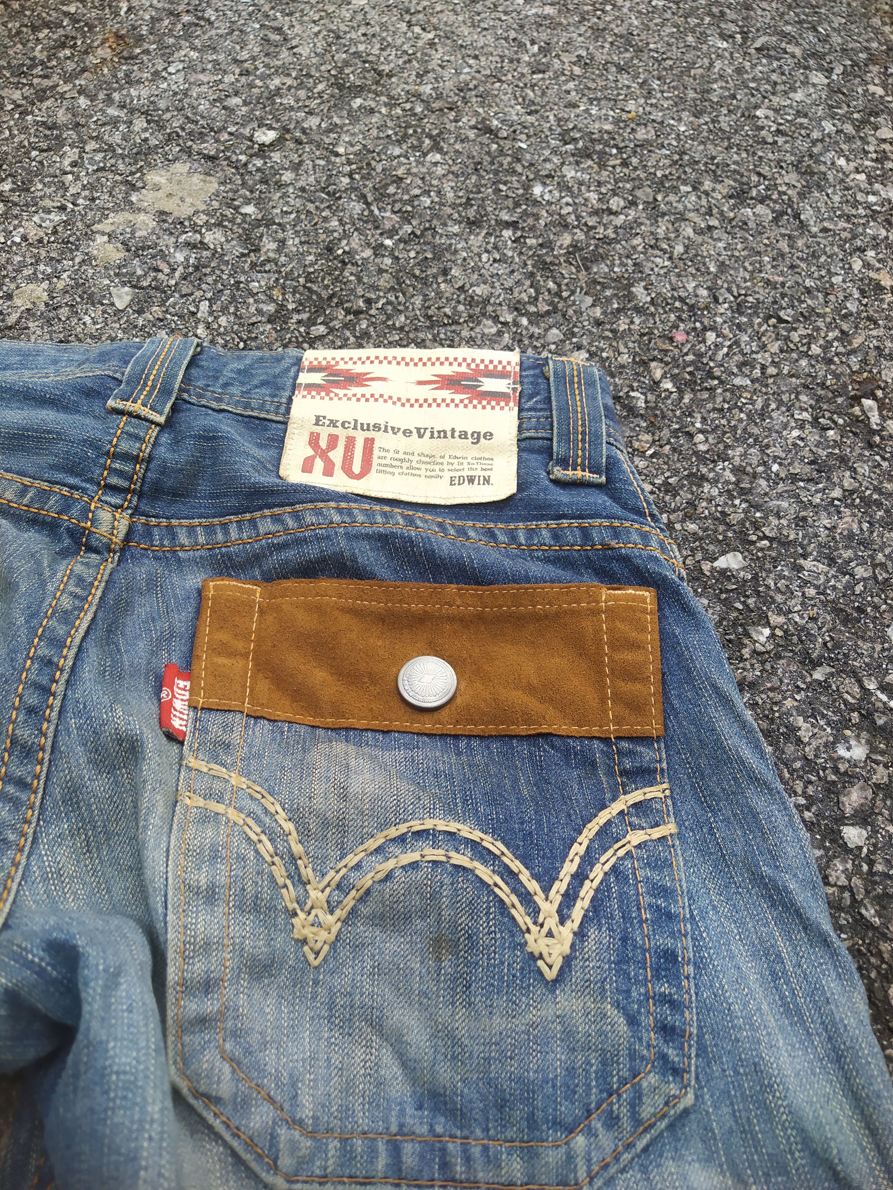Edwin EDWIN XV "Exclusive Vintage" Distressed Wester Jeans Size US 31 - 9 Thumbnail