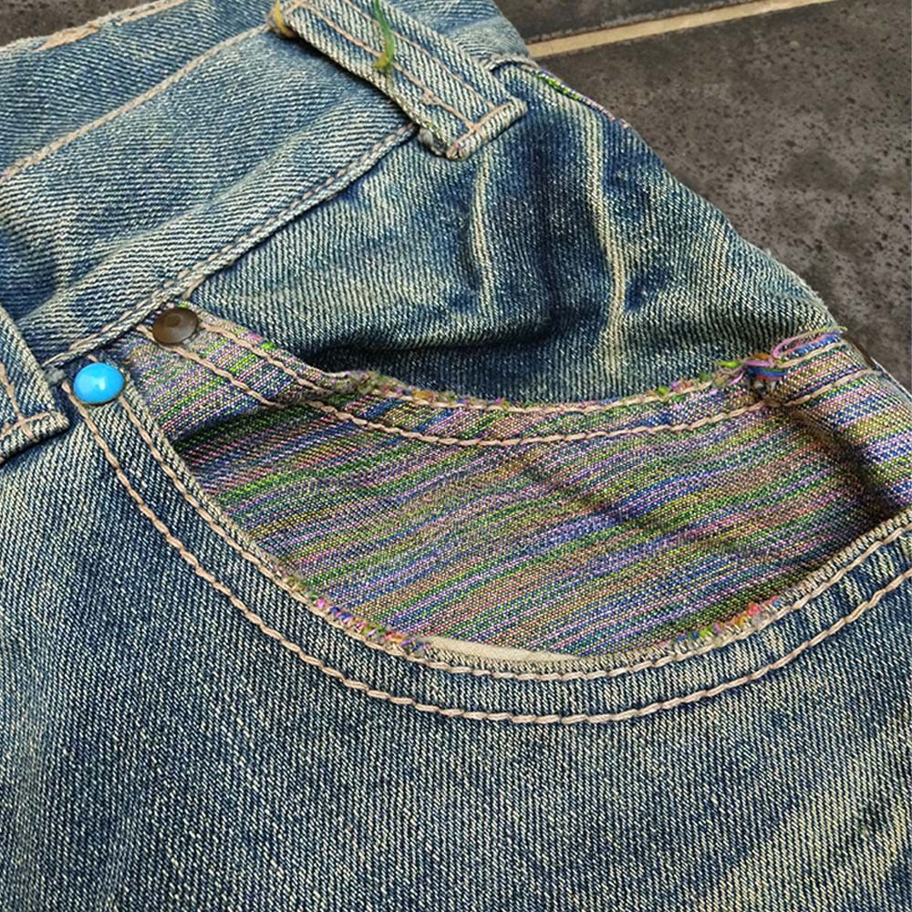 Japanese Brand × Vintage gumu international distressed denim Size US 32 / EU 48 - 3 Thumbnail