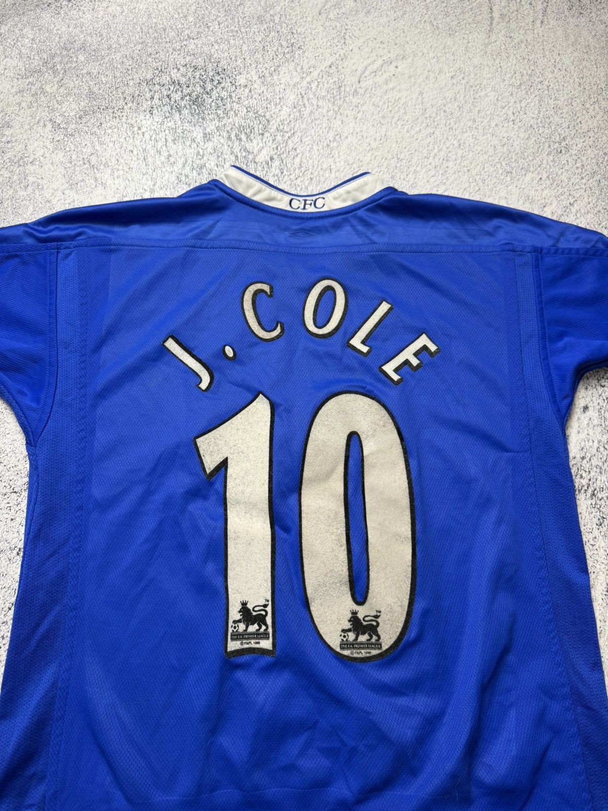 Chelsea Soccer CHELSEA 2003 #10 J.Cole FOOTBALL SHIRT SOCCER JERSEY UMBRO Size US S / EU 44-46 / 1 - 16 Thumbnail