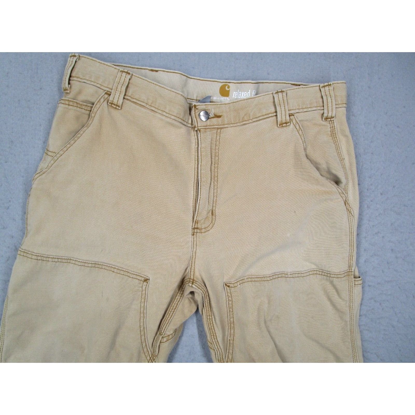 Carhartt VINTAGE Carhartt Men's Jeans Pants Cargo Relaxed Fit 36 Brown Workwear 30x34 Size US 36 / EU 52 - 2 Thumbnail