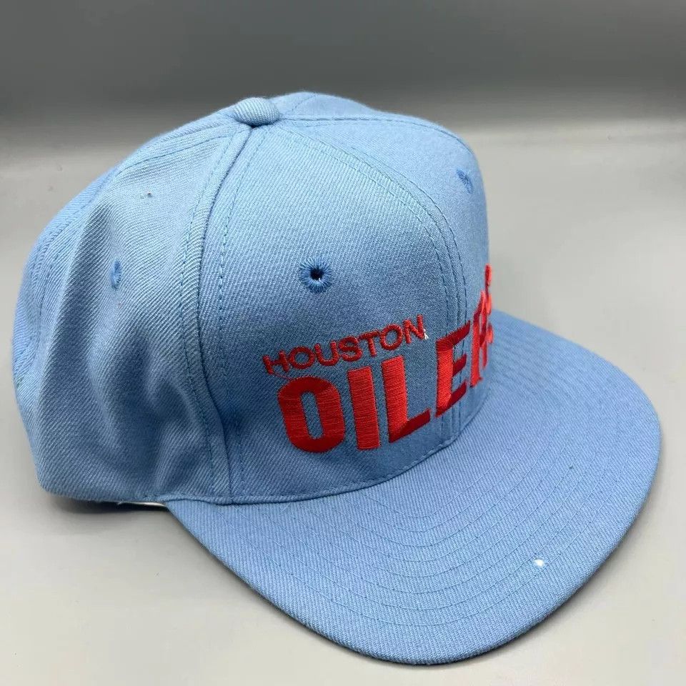 Other × Vintage Houston Oilers Hat Men AJD NFL Snap Back Tennessee Titans Size ONE SIZE - 3 Thumbnail