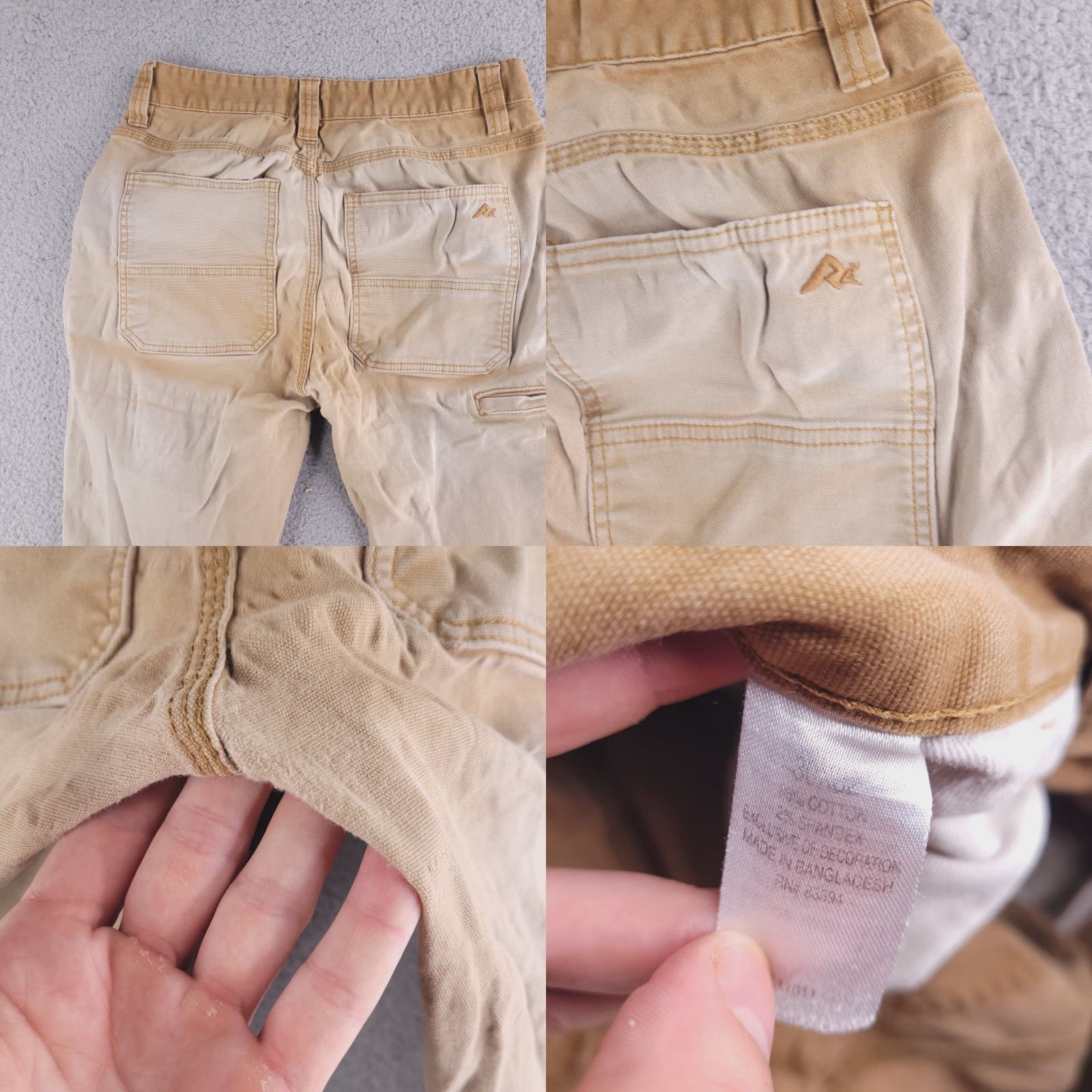 Vintage Ridgecut Toughwear Pants Mens 34x29 Slim Fit Brown Khakis Distressed Canvas Vintage No (adjust to fit rules) Size US 32 / EU 48 - 8 Thumbnail