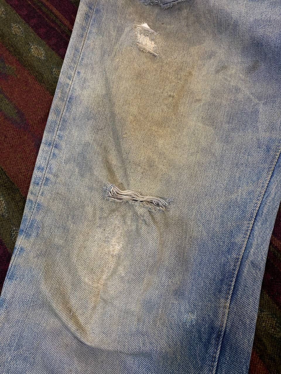 Levi's vintage levis small e selvedge distressed denim Size US 35 - 10 Thumbnail