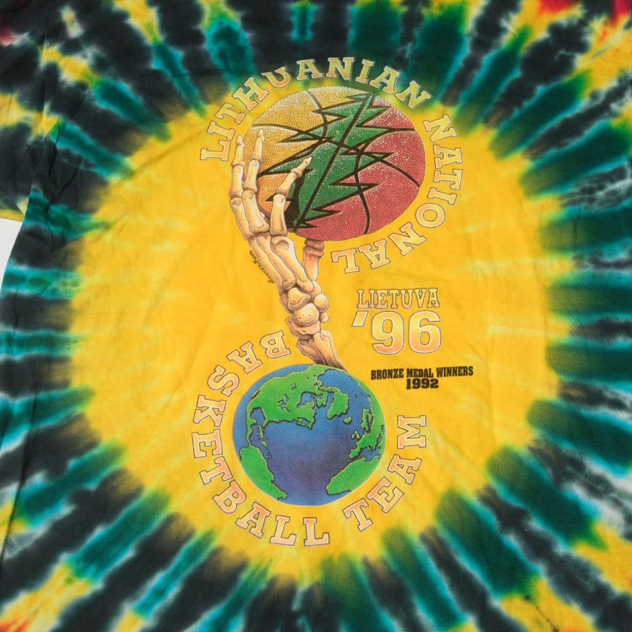 Grateful Dead Vintage Grateful Dead 1990 Lithuania Basketball Team T-Shirt Size US XL / EU 56 / 4 - 6 Thumbnail