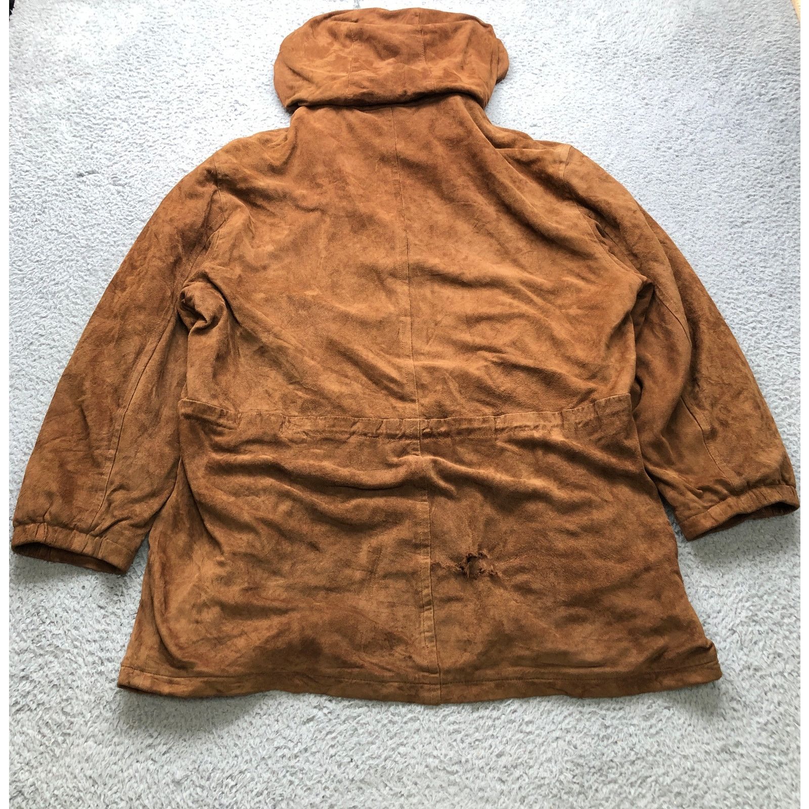 Bally Bally Suede Leather Long Hooded Coat Womens S 6 Brown Italy Size M / US 6-8 / IT 42-44 - 9 Thumbnail