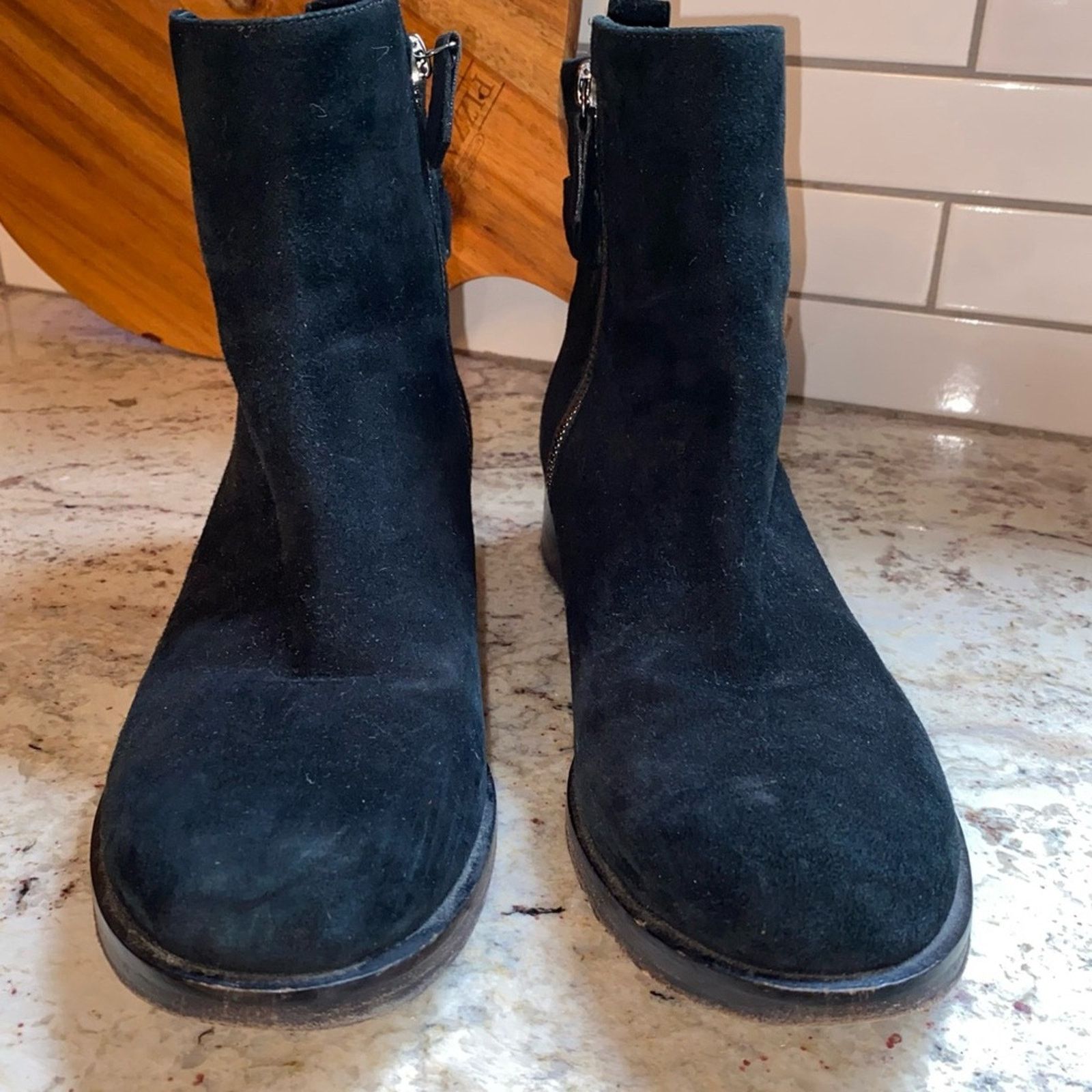 Other REED KRAKOFF $1k Blk Suede Italian Chelsea Boots 37.5 US 7.5 Size US 7.5 / IT 37.5 - 2 Thumbnail