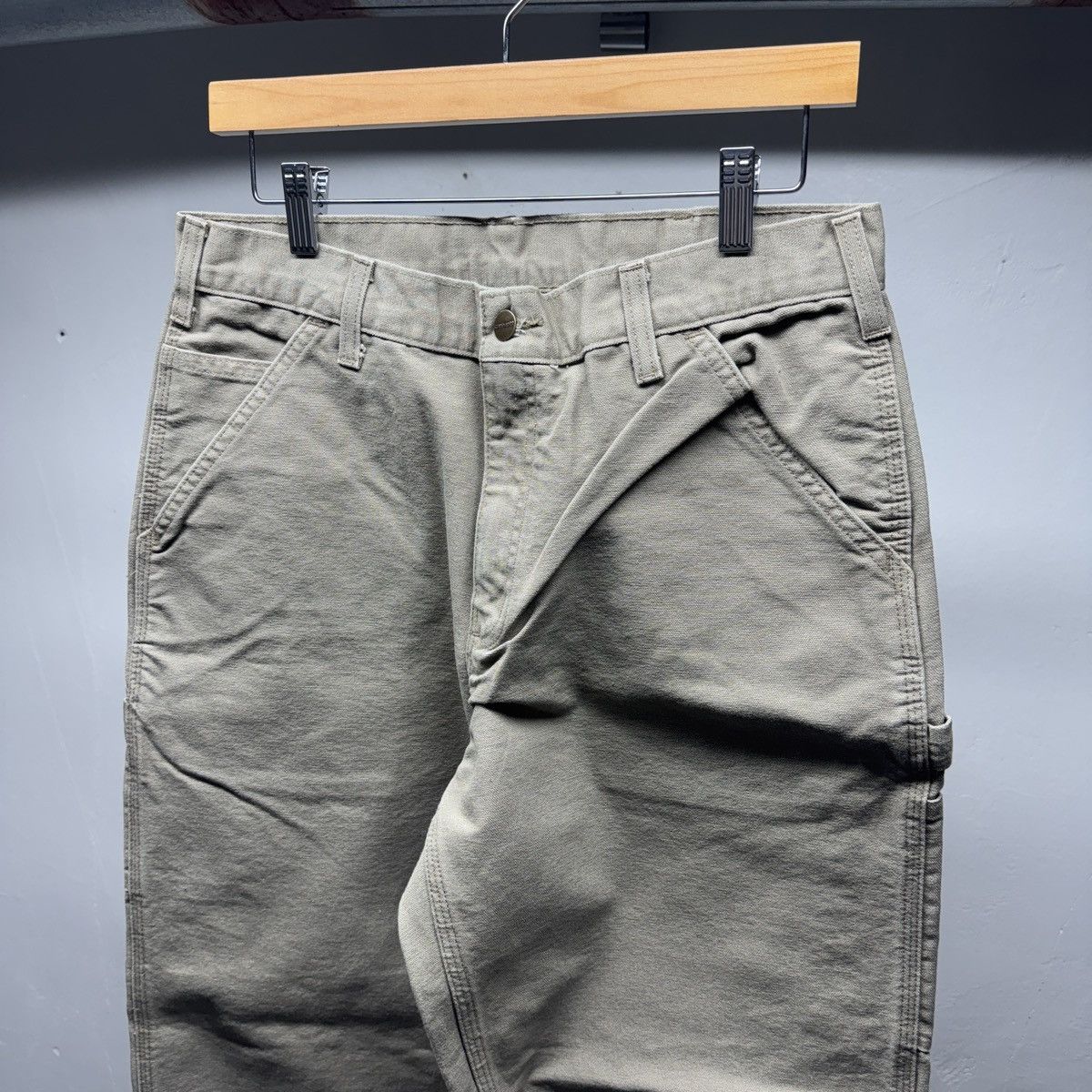 Vintage Carhartt Baggy Carpenter Work Pants ERD Grunge Chrome Size US 31 - 4 Thumbnail