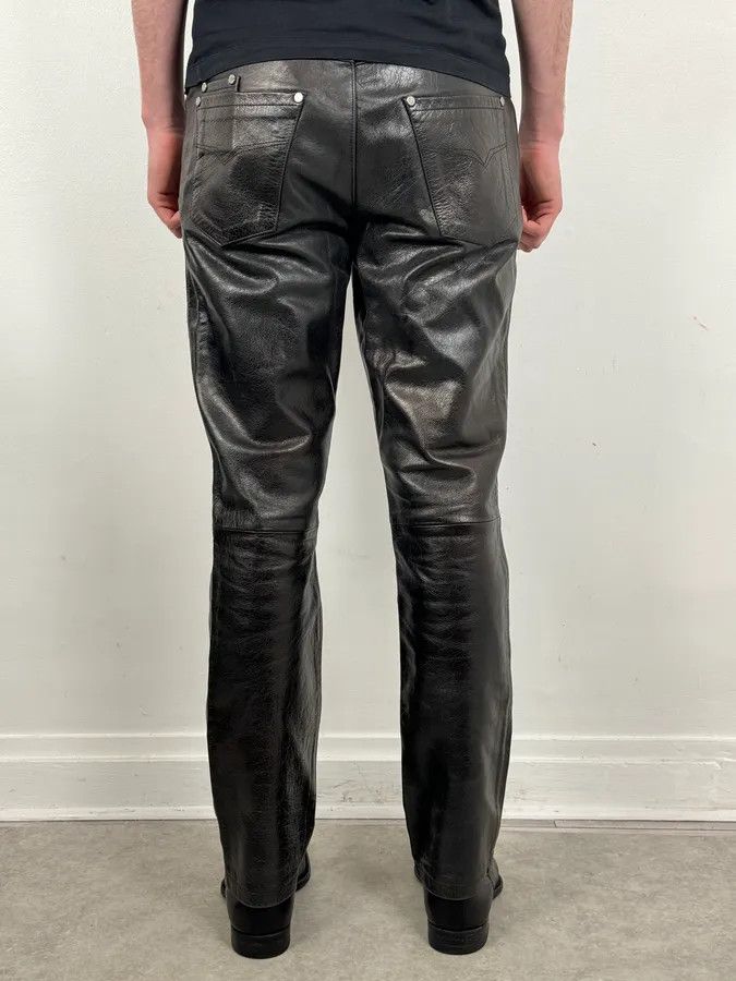 Versace Versace Black Multi-Zips Biker Leather Pants Size US 32 / EU 48 - 4 Thumbnail