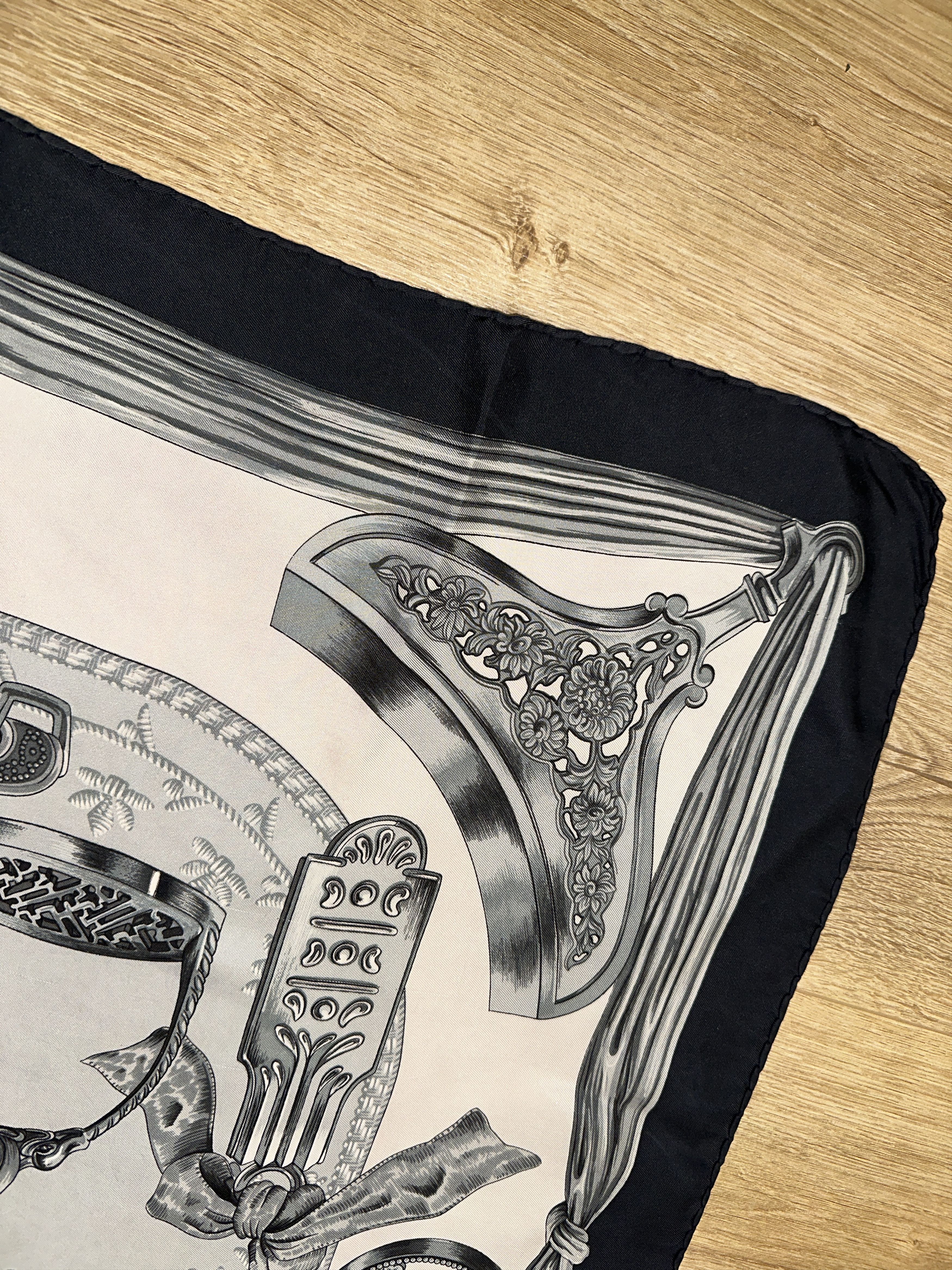 Hermes Hermès Etriers Silk Twill Carré Scarf Vintage Square 90cm Size ONE SIZE - 6 Thumbnail