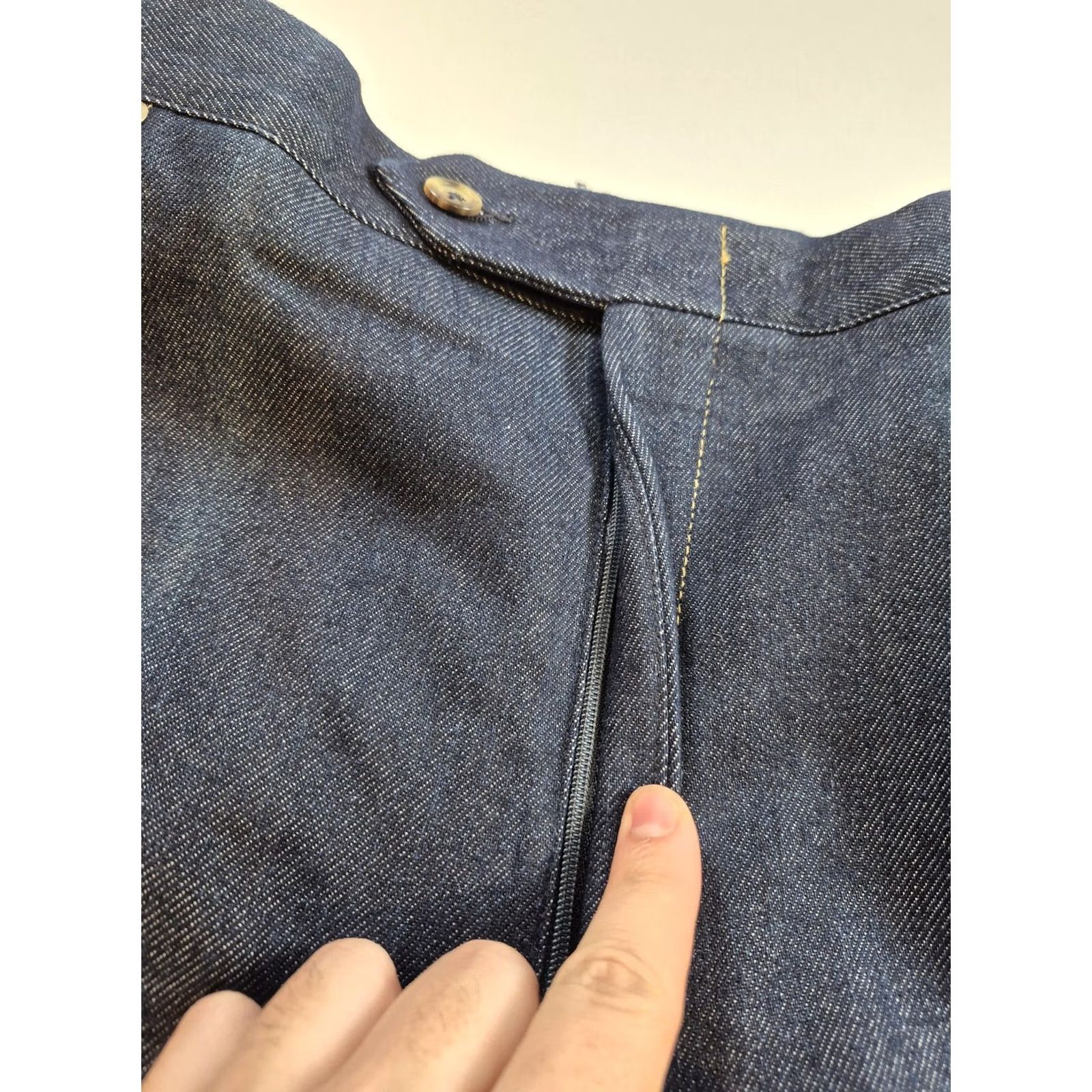 Vintage VTG Sansabelt Jeans Mens 40x37 Blue High Rise Straight Leg Denim Pants with 5-Pocket Design Jeans Size US 40 / EU 56 - 6 Thumbnail
