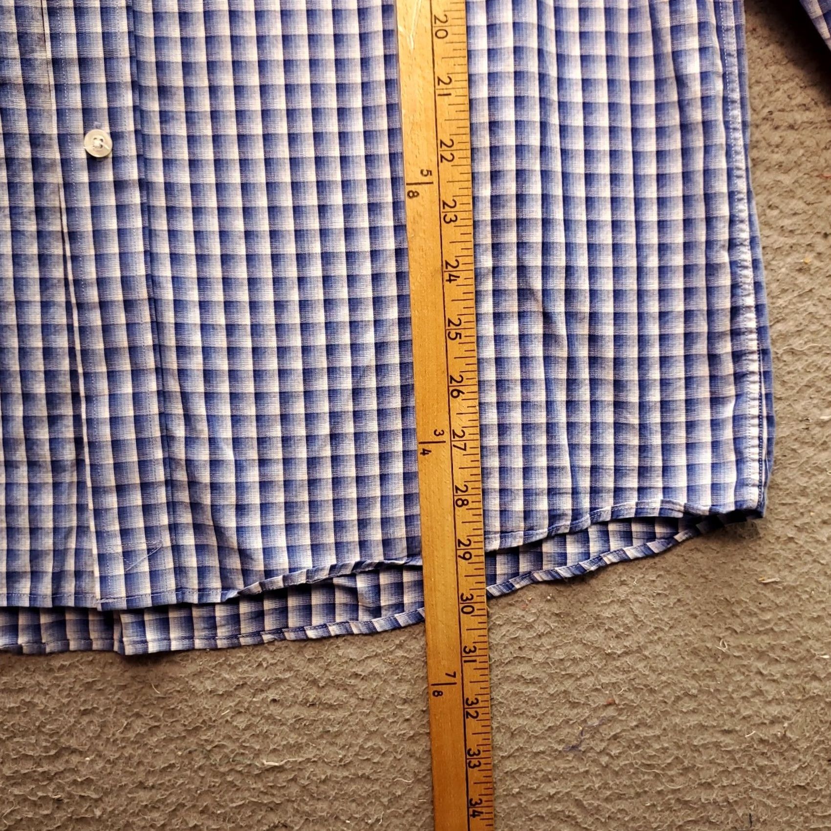 Michael Kors Michael Kors Dress Shirt Mens Large Multicolor Plaid Cotton Collared Button Down Size 42R - 3 Thumbnail