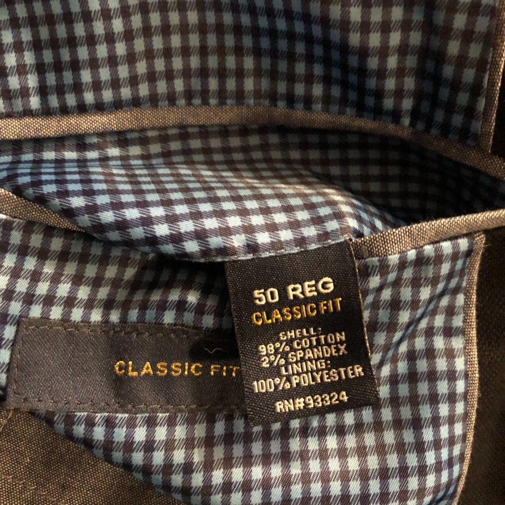 Stafford STAFFORD MEN'S NEW NAVY 98%COTTON SPORT COAT BLAZER 50R Size 50R - 10 Thumbnail
