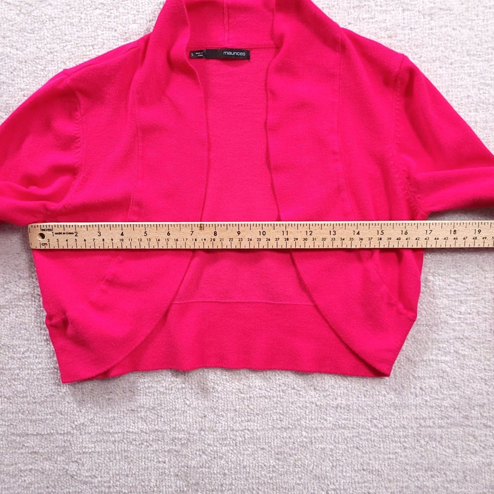 Vintage Maurices Womens Pink Cardigan Sweater Size Large Size S / US 4 / IT 40 - 3 Thumbnail