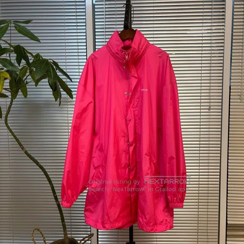 Balenciaga Balenciaga Fluorescent Pink Windbreaker, Size L Size US S / EU 44-46 / 1 - 1 Thumbnail