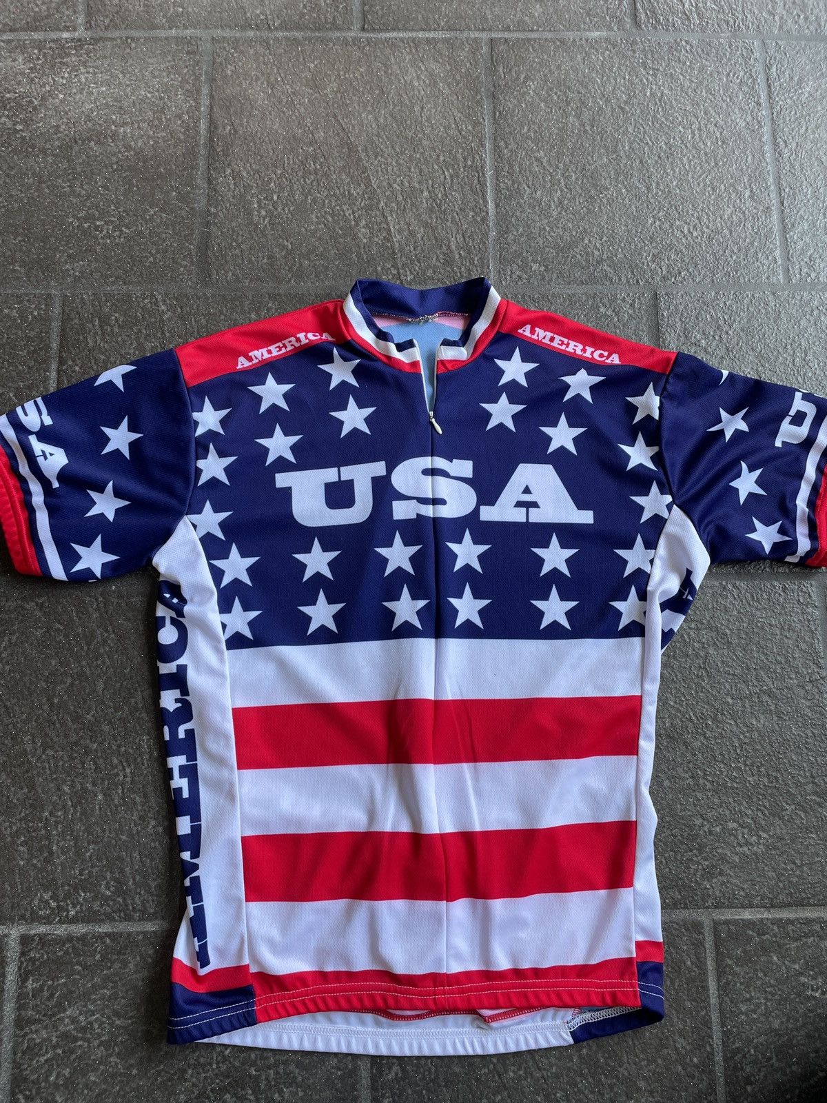 USA Olympics Team USA 1979 Biking Jersey Size US M / EU 48-50 / 2 - 1 Thumbnail