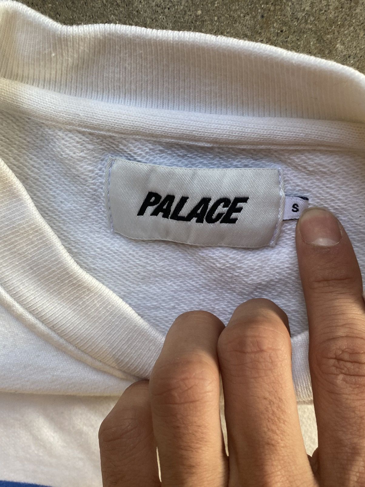 Palace Palace double ripe crewneck white red blue Size US S / EU 44-46 / 1 - 2 Thumbnail