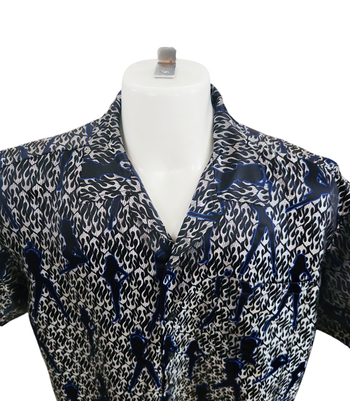 Vintage Vintage MT2 Naked Girls Strippers Rayon Blend All Over Print Size US L / EU 52-54 / 3 - 2 Thumbnail