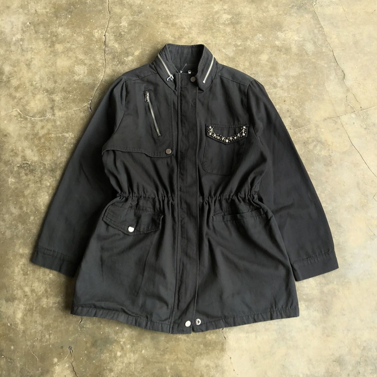 Hysteric Glamour 2000s Yetts Studded Pocket Jacket Black Lgb Goa Style Size US XL / EU 56 / 4 - 1 Thumbnail