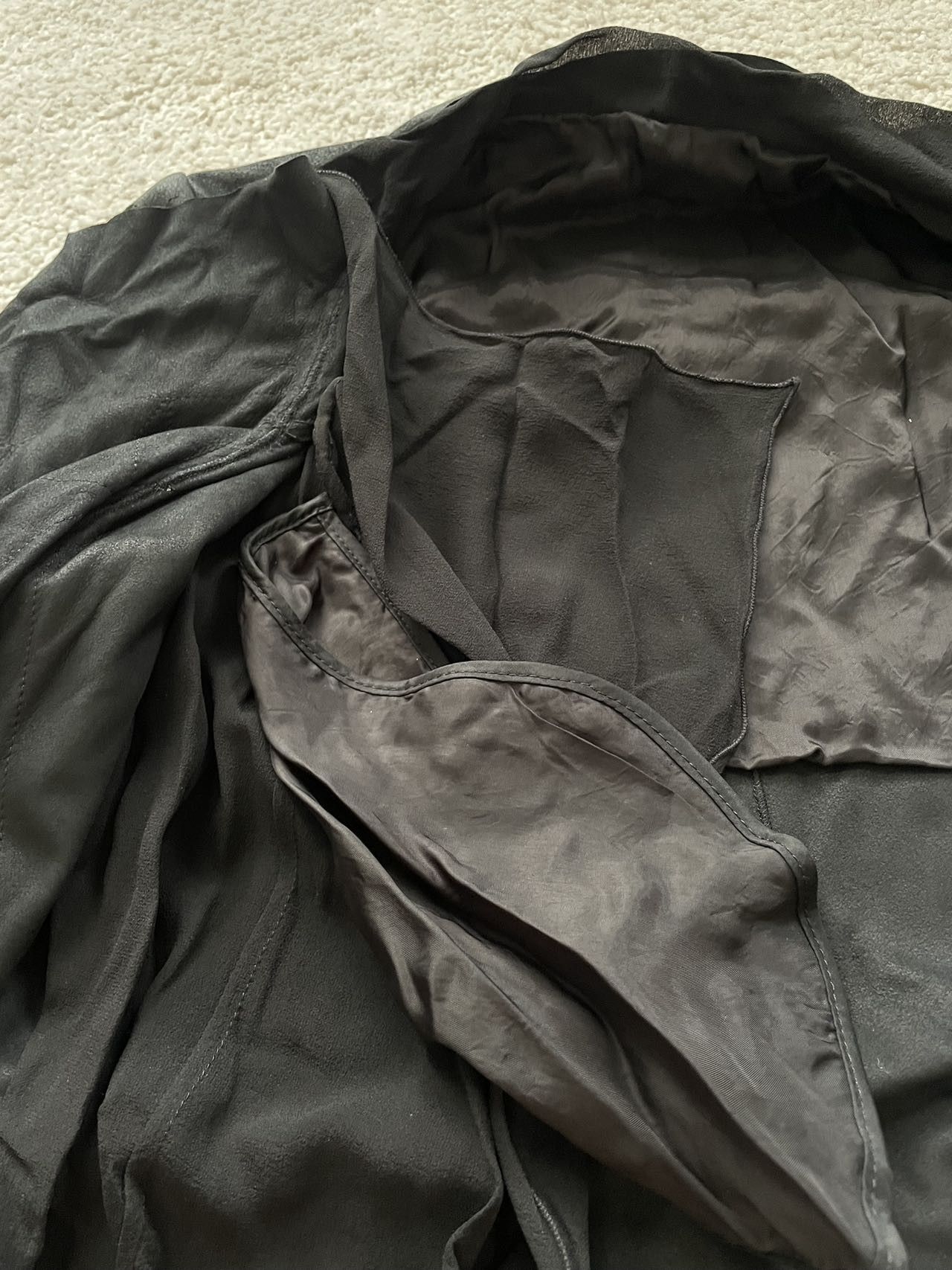 Rick Owens Rare Rick Owens Geometry Graphics Lamb Jacket Size S / US 4 / IT 40 - 5 Thumbnail