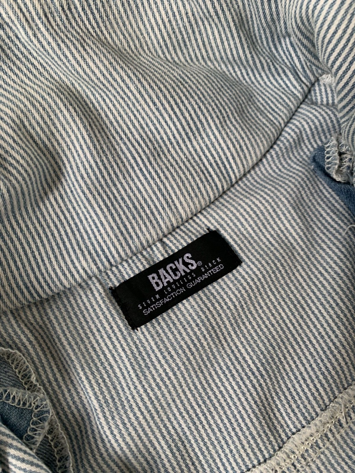 Le Grande Bleu (L.G.B.) Japanese BACKS ripped LGB bono style jacket destroyed Size US S / EU 44-46 / 1 - 9 Thumbnail