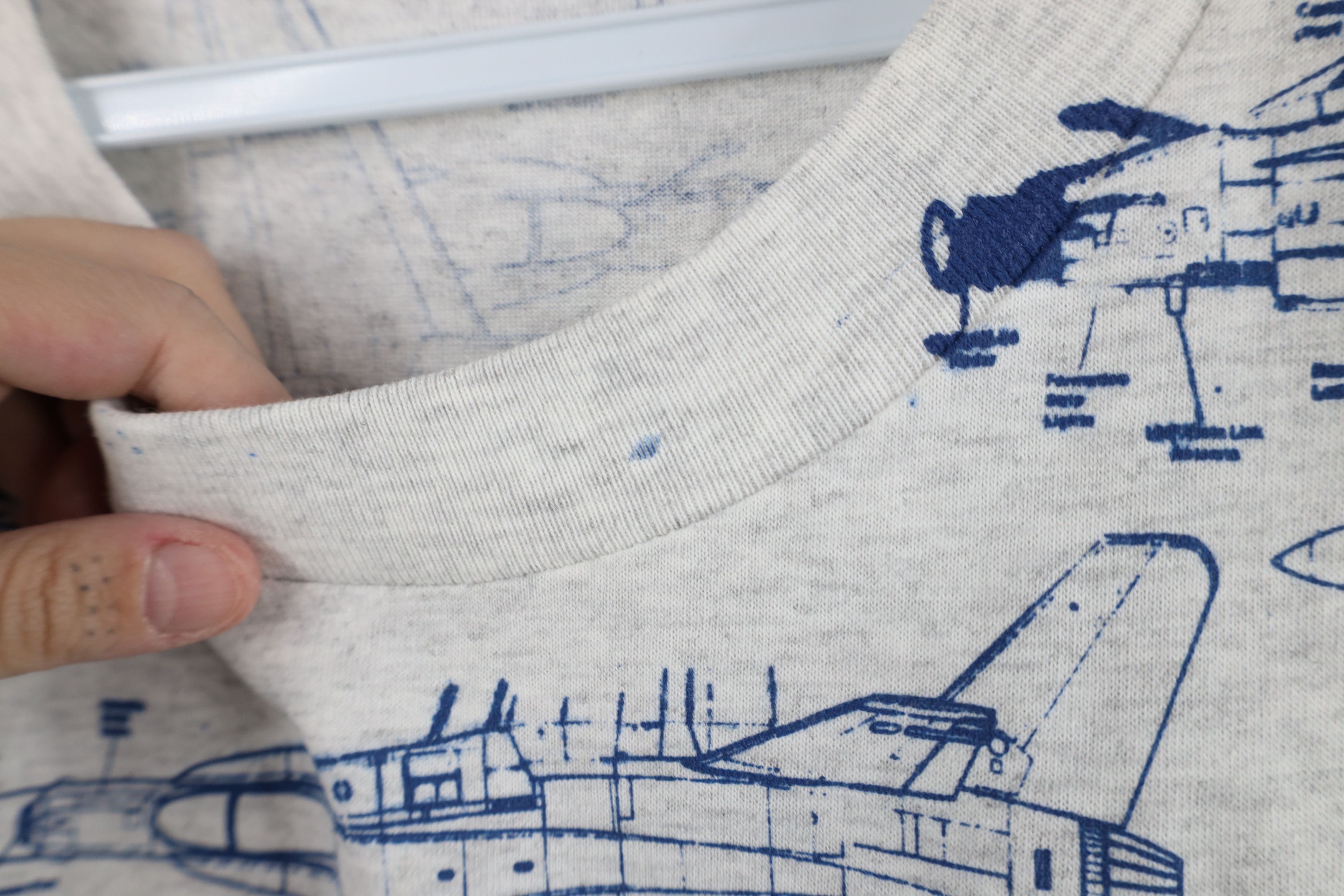 Vintage Vintage 90s F/A-18 War Jet Plane All Over Print T-Shirt USA Size US XXL / EU 58 / 5 - 9 Thumbnail