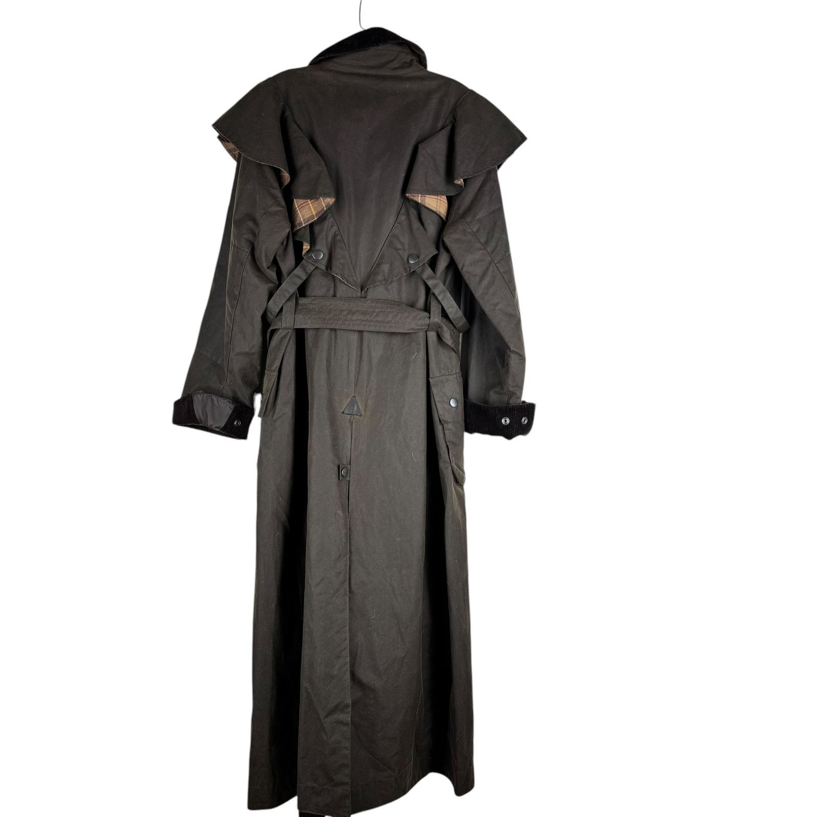 Chloe NEW Chloe X Barbour Dany Waxed Long Trench Coat Ruffles 12 Size XL / US 12-14 / IT 48-50 - 8 Thumbnail