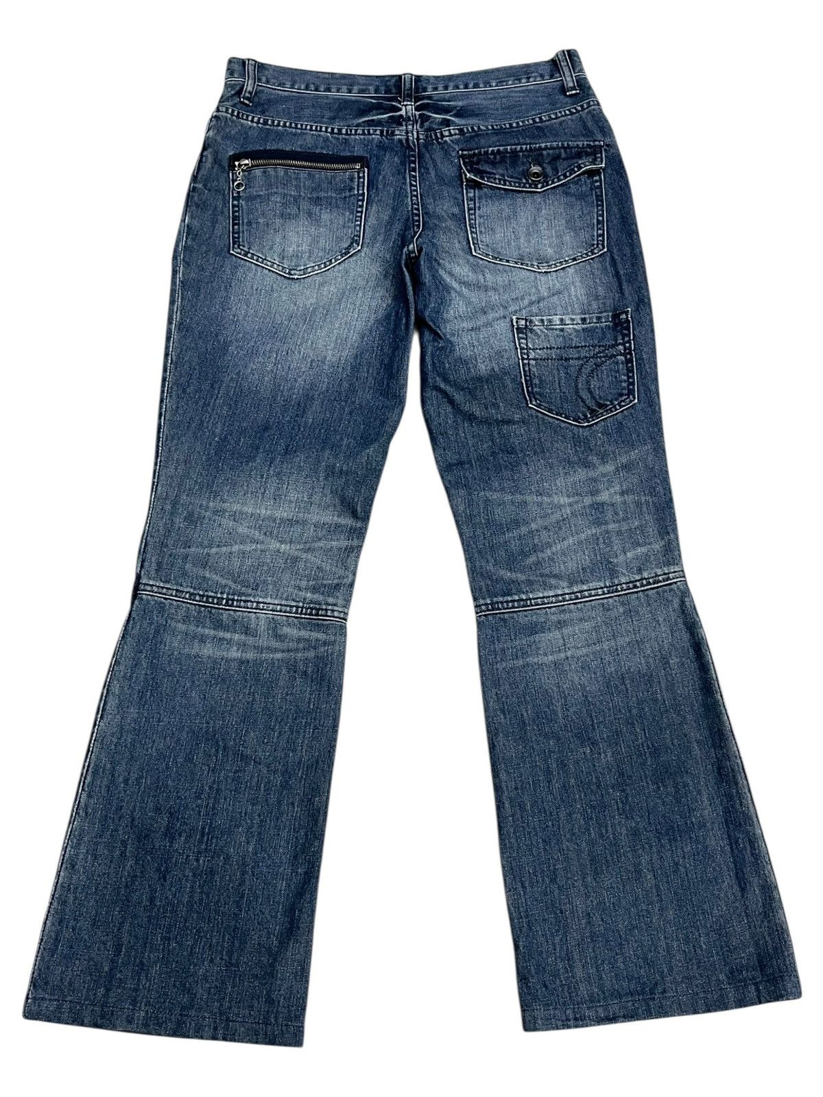 Tete Homme 🔥Archive Tête Homme Distressed Bootcut Flare Japanese Denim Size US 30 / EU 46 - 5 Thumbnail