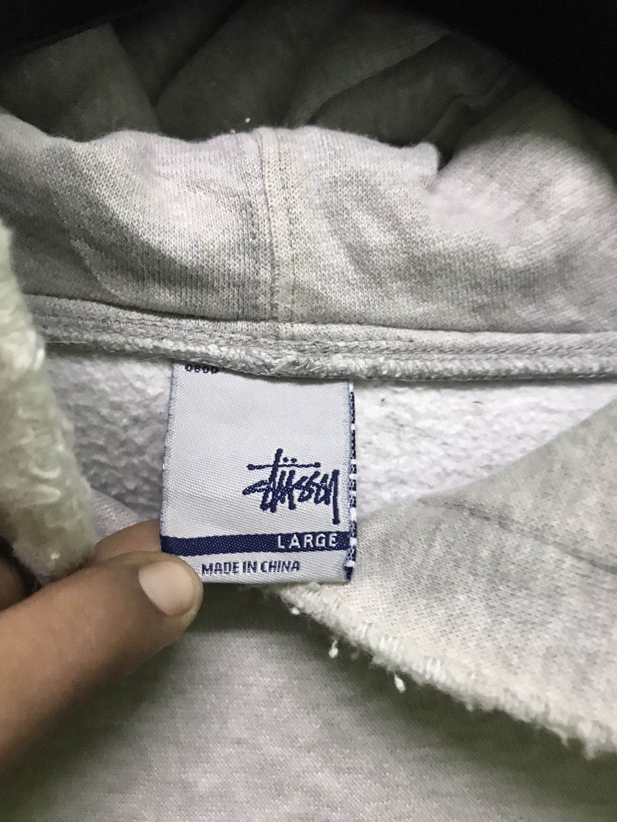 Stussy × Vintage Rare VINTAGE 90s STUSSY HOODIE DISTRESSED Size US L / EU 52-54 / 3 - 4 Thumbnail