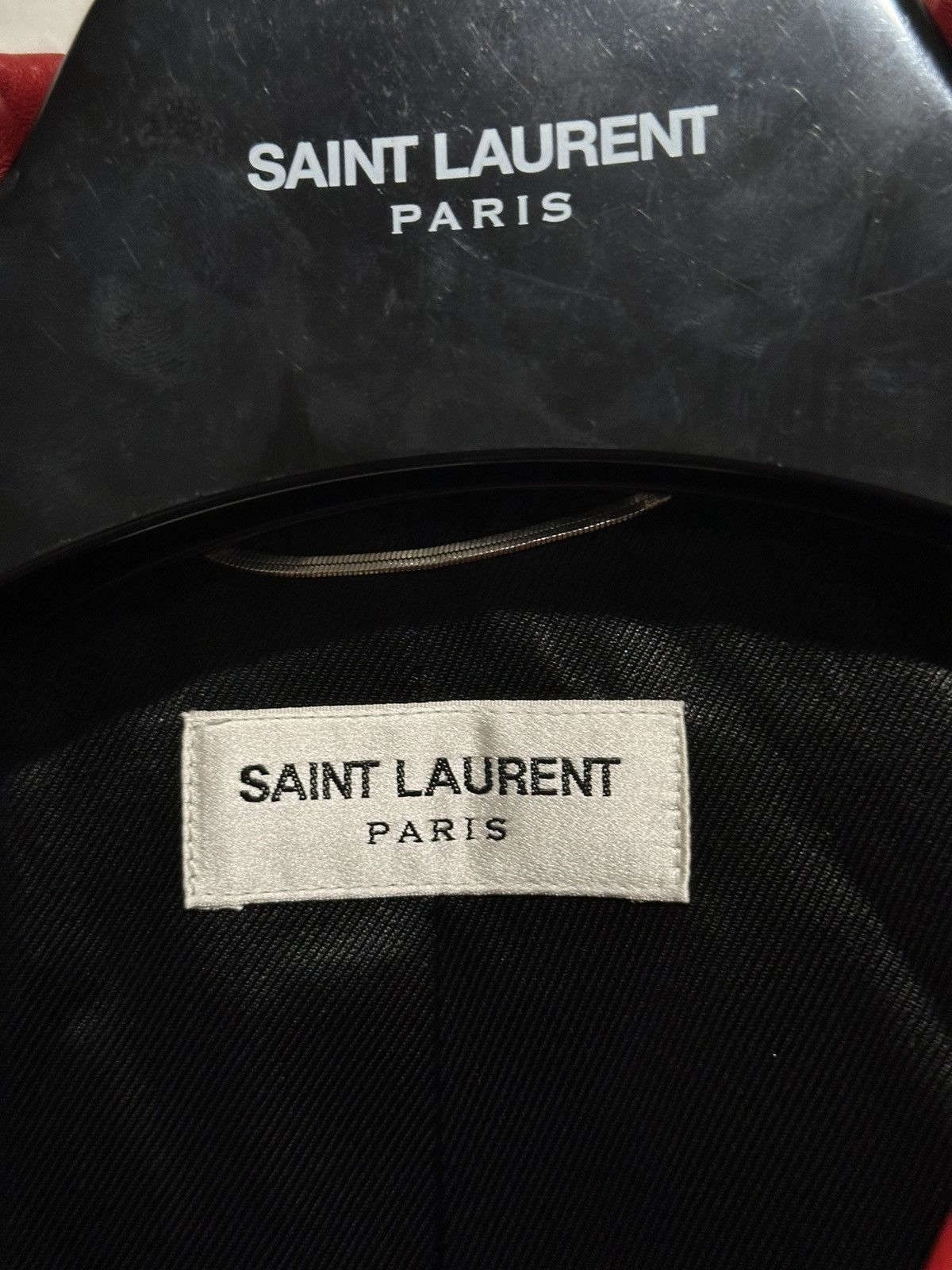 Hedi Slimane × Saint Laurent Paris FW13 Red L01 Lambskin Leather Biker Jacket 48 Size US M / EU 48-50 / 2 - 6 Thumbnail