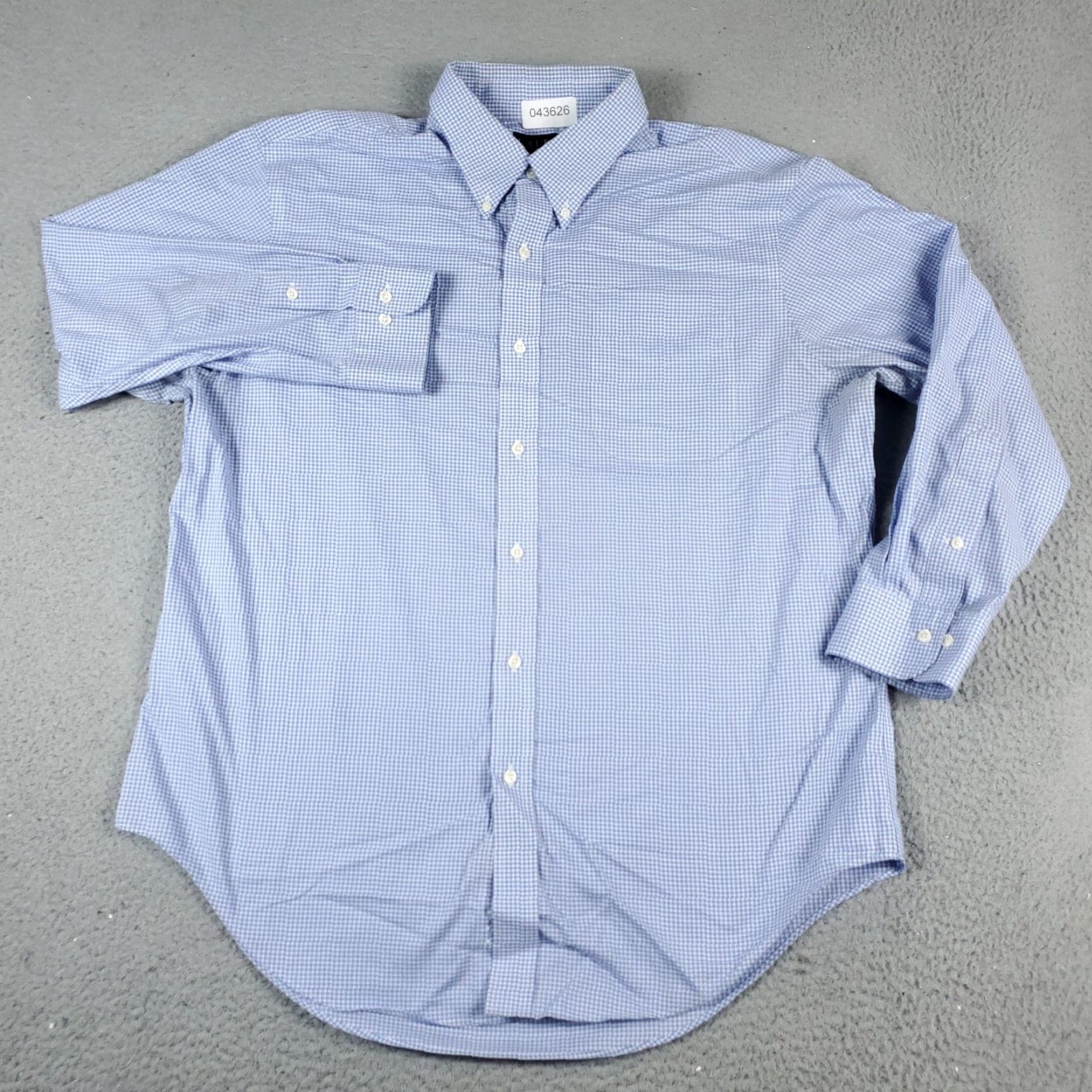 Ralph Lauren Ralph Lauren Dress Shirt Mens Size 17 Blue Check Long Sleeve Button-Down Size 46R - 2 Thumbnail