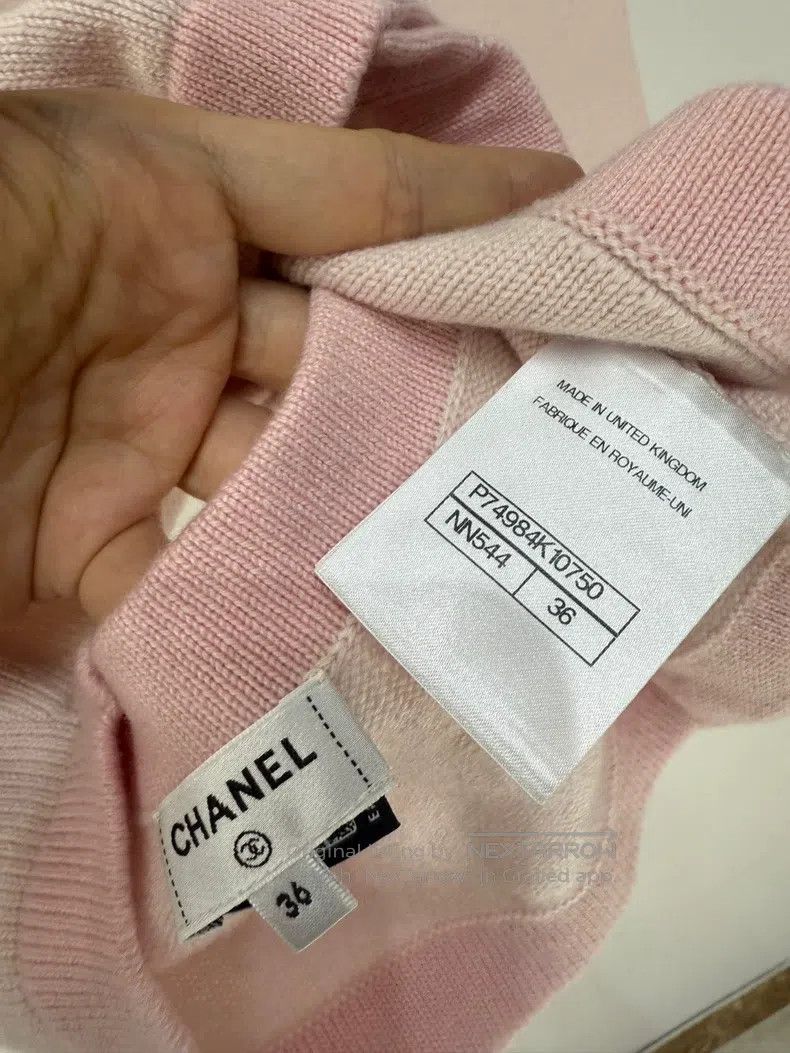 Chanel Chanel 23S Pink Neck Sleeve Knitted Vest Size XS / US 0-2 / IT 36-38 - 3 Thumbnail