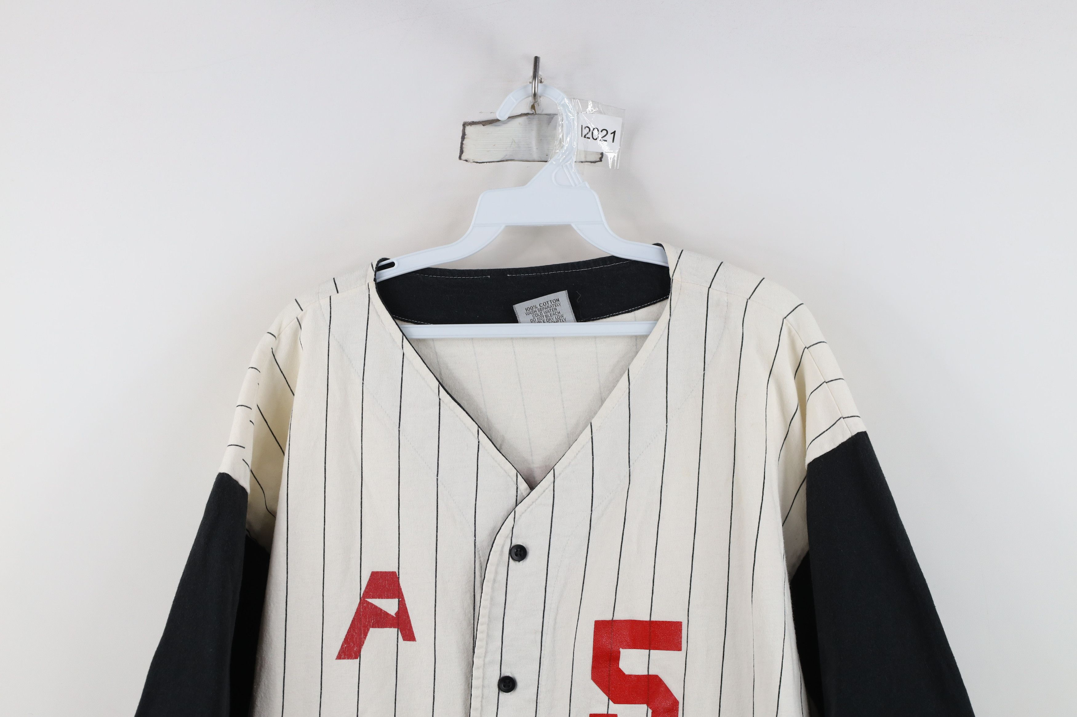 Vintage Vintage 90s Streetwear Short Sleeve Baseball Jersey Size US XL / EU 56 / 4 - 2 Thumbnail