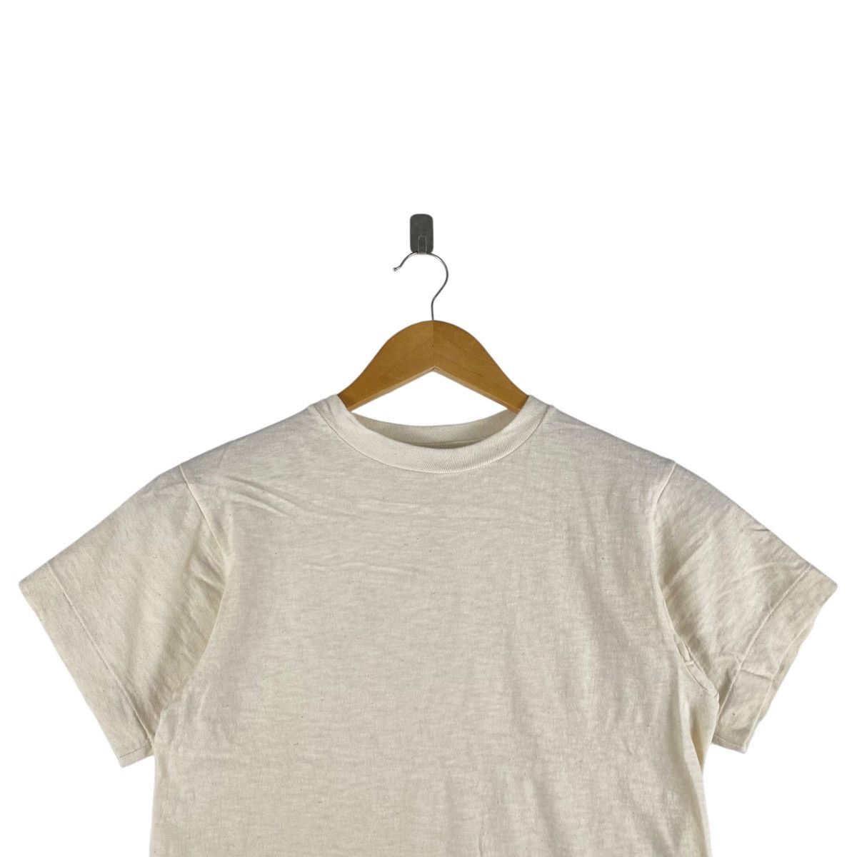 45rpm × Japanese Brand 45RPM STUDIO Japanese Brand Plain Cream Short Sleeve Shirt Size US XS / EU 42 / 0 - 2 Thumbnail
