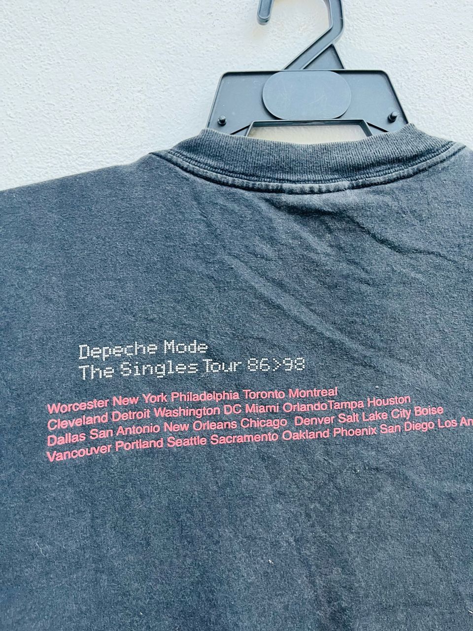 Band Tees Vintage 90s Depeche Mode The Single Tour 86-98 Shirt Size US XL / EU 56 / 4 - 7 Thumbnail