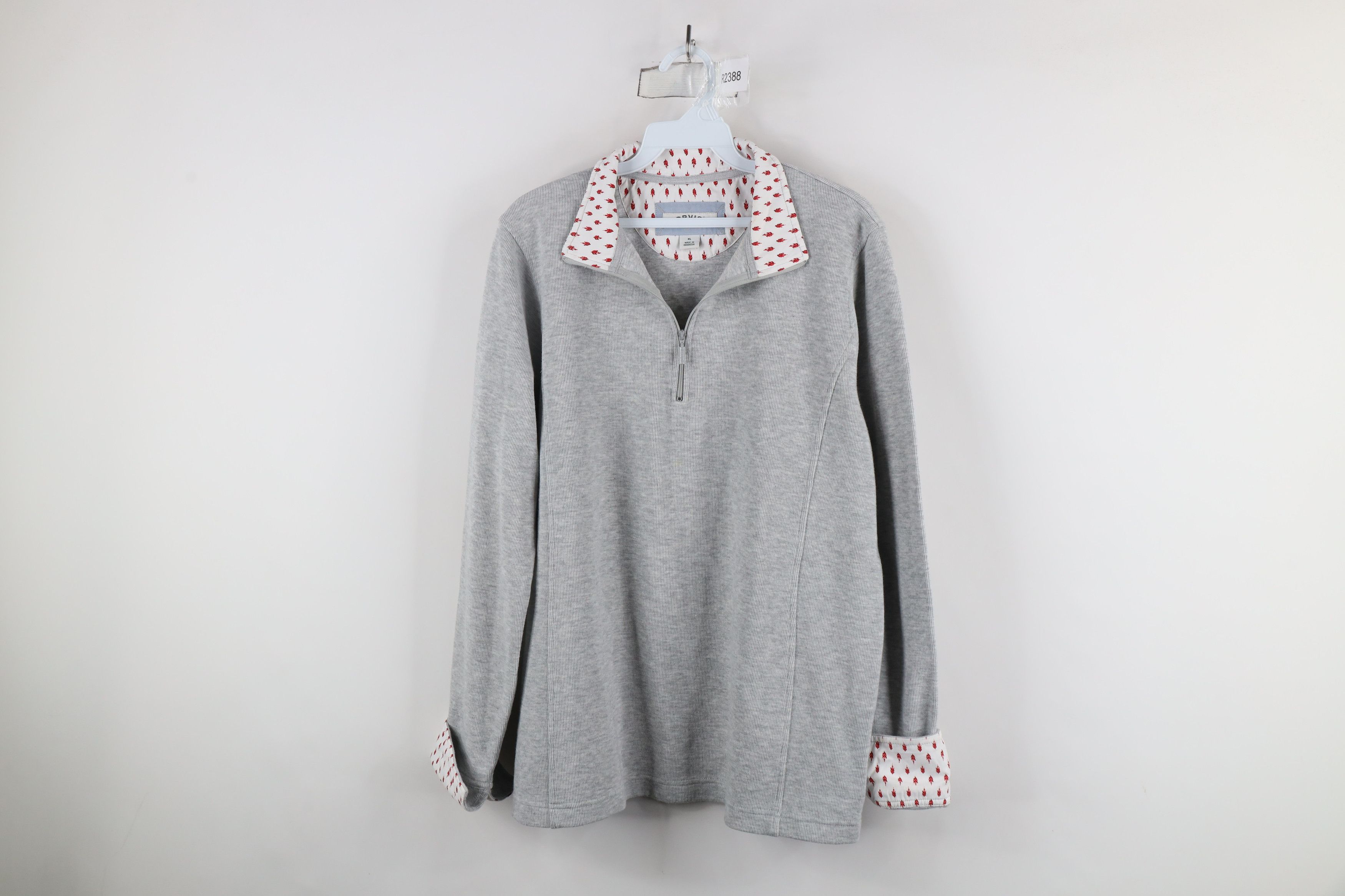 Orvis × Vintage Vintage Orvis Cuff Ribbed Knit Half Zip Pullover Sweater Size XL / US 12-14 / IT 48-50 - 1 Thumbnail