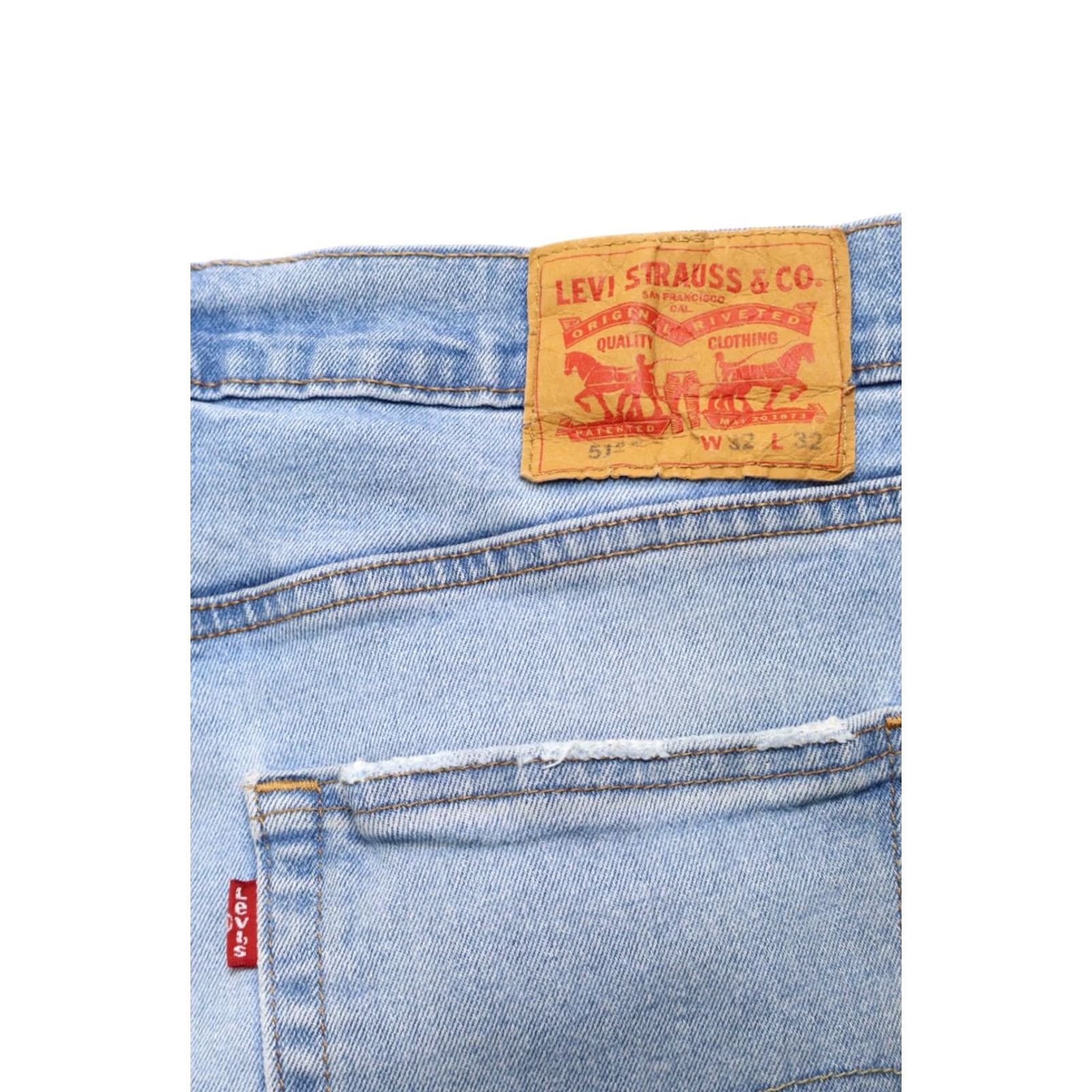 Levi's LEVI'S 512 Jeans Men's W32/L32 Slim Tapered Fit Whiskers Faded Blue Denim Size US 32 / EU 48 - 5 Thumbnail
