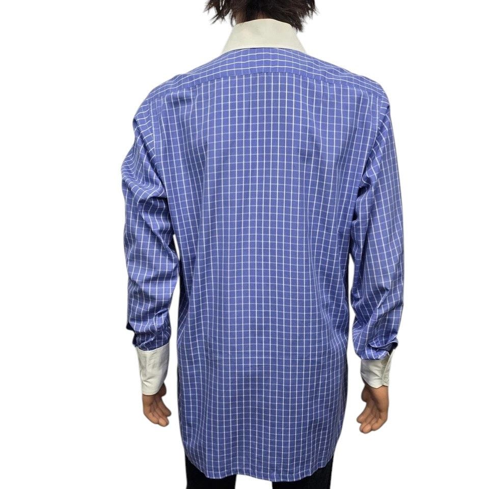Vintage Frank Rostron England Shirt Contrast Collar Four-button Cuff Size US XL / EU 56 / 4 - 10 Thumbnail